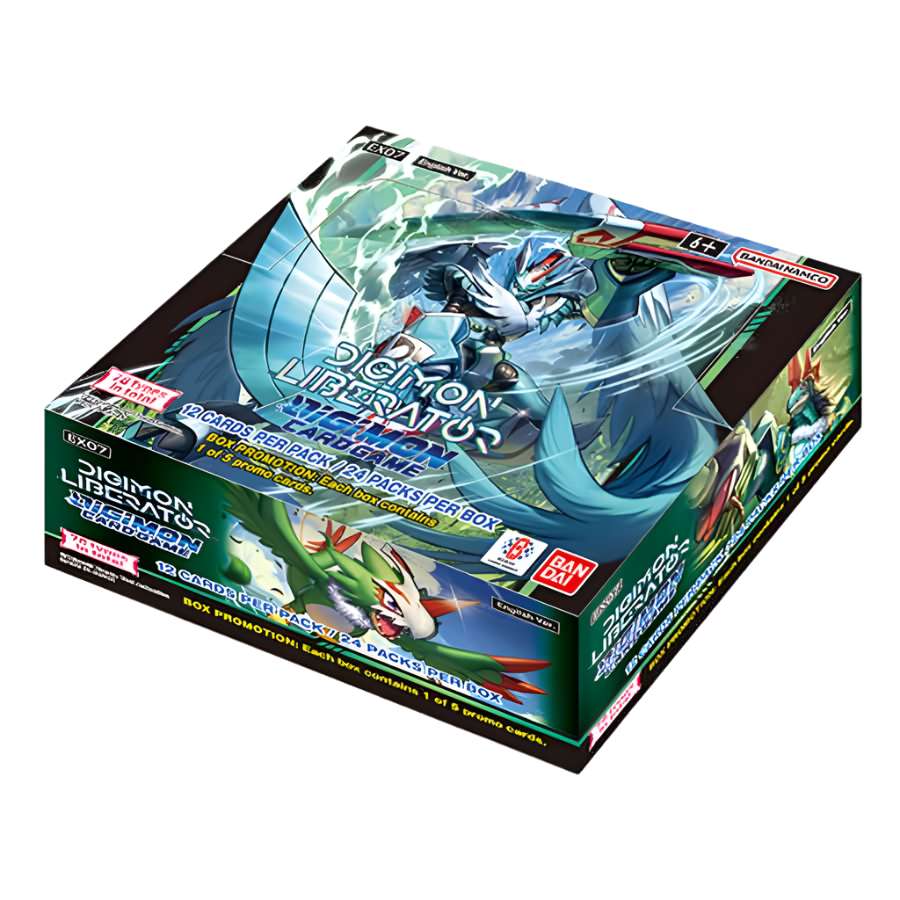 Digimon Card Game EX07 Liberator Booster Box - 24 Packs for Collectors & Players | TCG Battle Decks, Tournaments & Gift Ideas