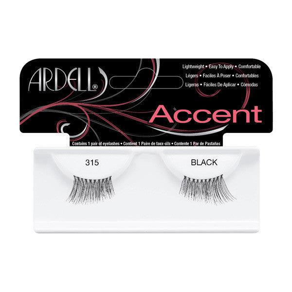 Ardell Accent Lashes 315 - Black False Eyelashes for Dramatic Eye Makeup | Perfect for Parties, Weddings & Special Occasions
