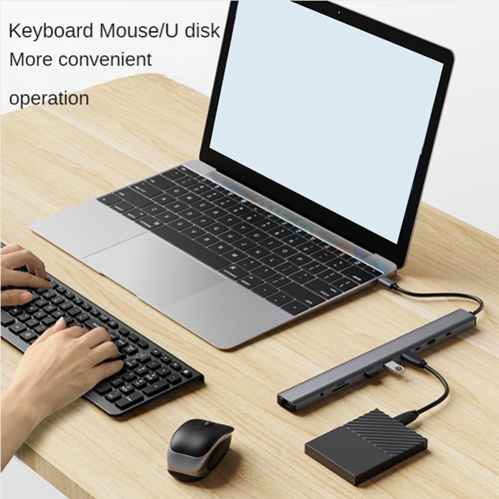 Lisher USB C to 3.5mm Audio Adapter - USB Type C Hub with 3.5mm Headphone Jack - Compatible with MacBook Pro/Air, Dell XPS, HP, Lenovo & More - Perfect for Music, Gaming & Video Calls on Laptops