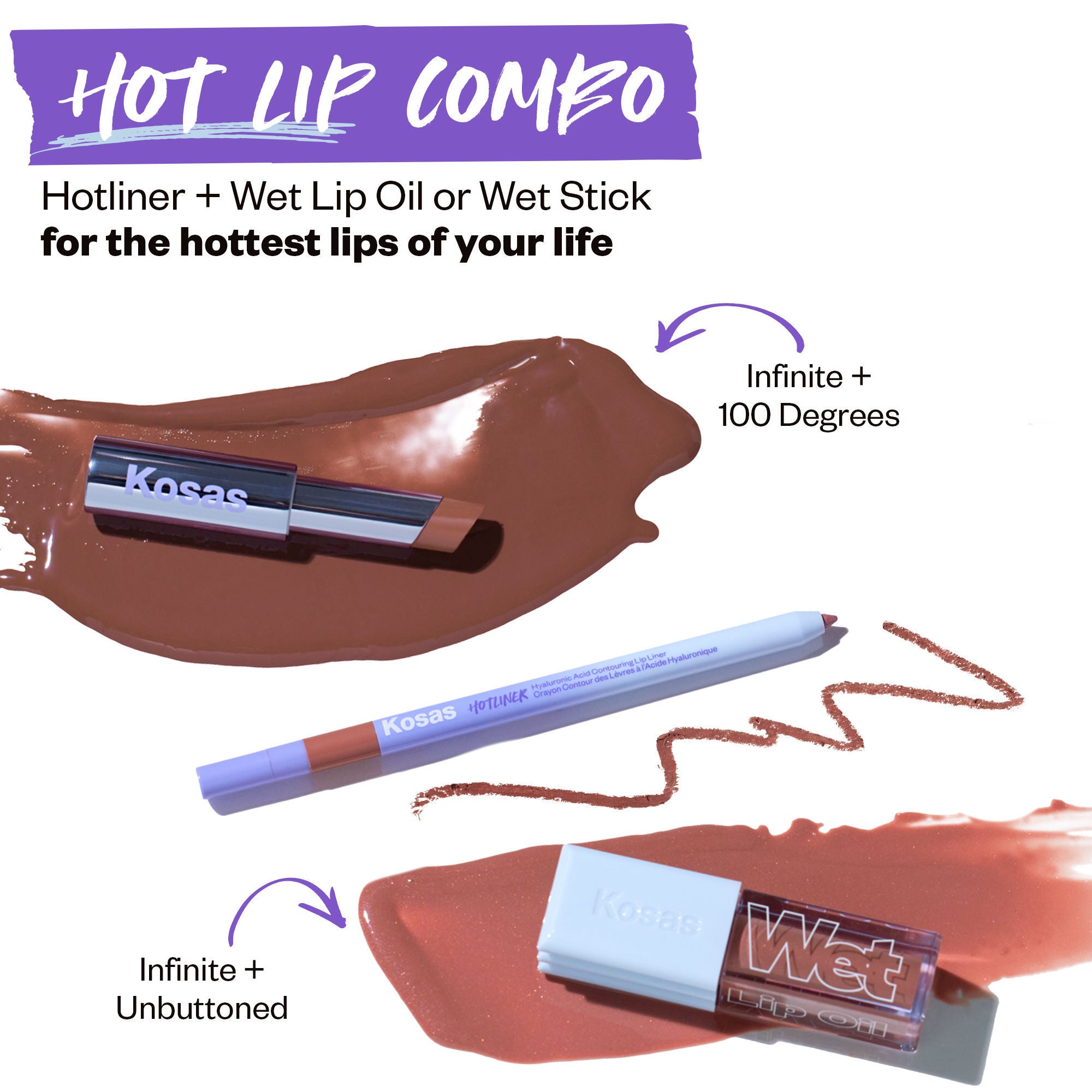 Hotliner Hyaluronic Acid Contouring Lip Liner - Long Lasting Waterproof Lip Pencil for Plump Lips | Perfect for Everyday Wear, Date Night & Special Occasions