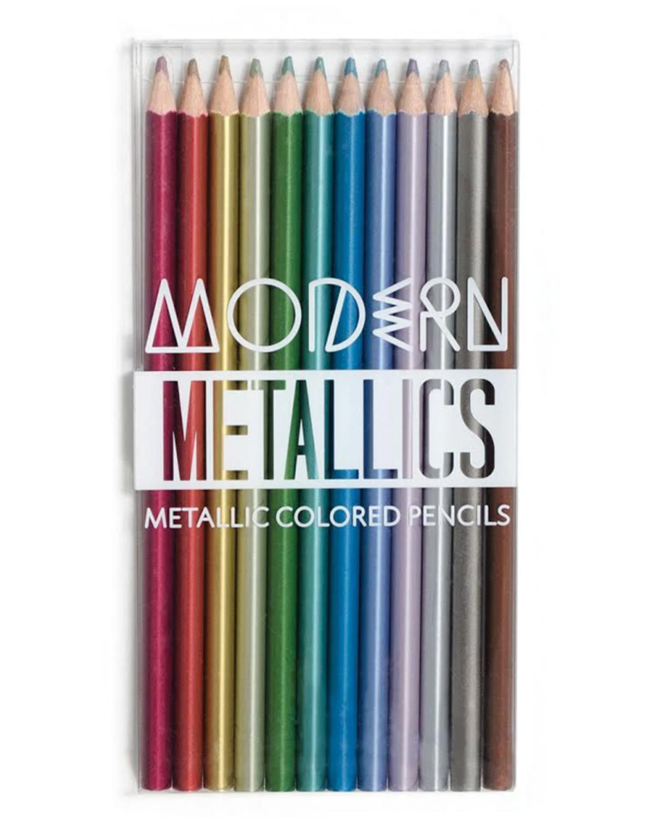 Premium Metallic Colored Pencils Set - 24 Vibrant Colors for Artists & Adult Coloring - Ideal for Sketching, Drawing & DIY Crafts - Perfect Gift for Artists & Students