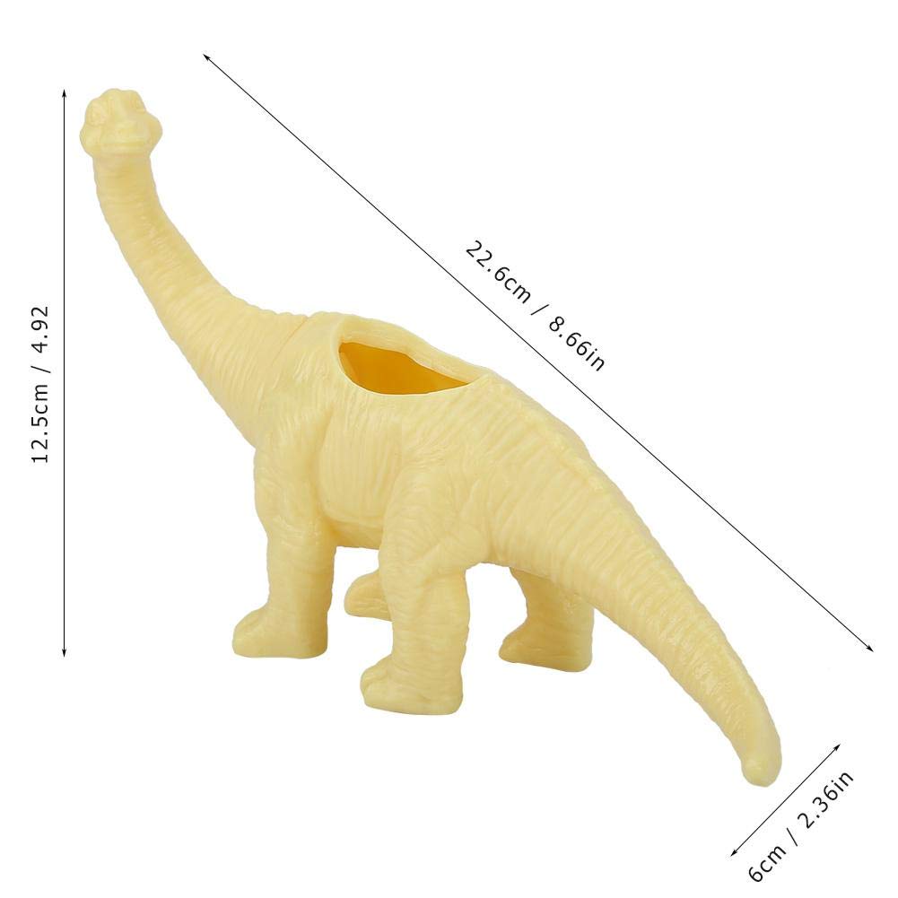 Dinosaur Succulent Planter Pot - Cute Animal Flower Pot for Cactus & Succulents, Yellow Home & Garden Decor for Indoor Plants, Windowsill, Office Desk Decor