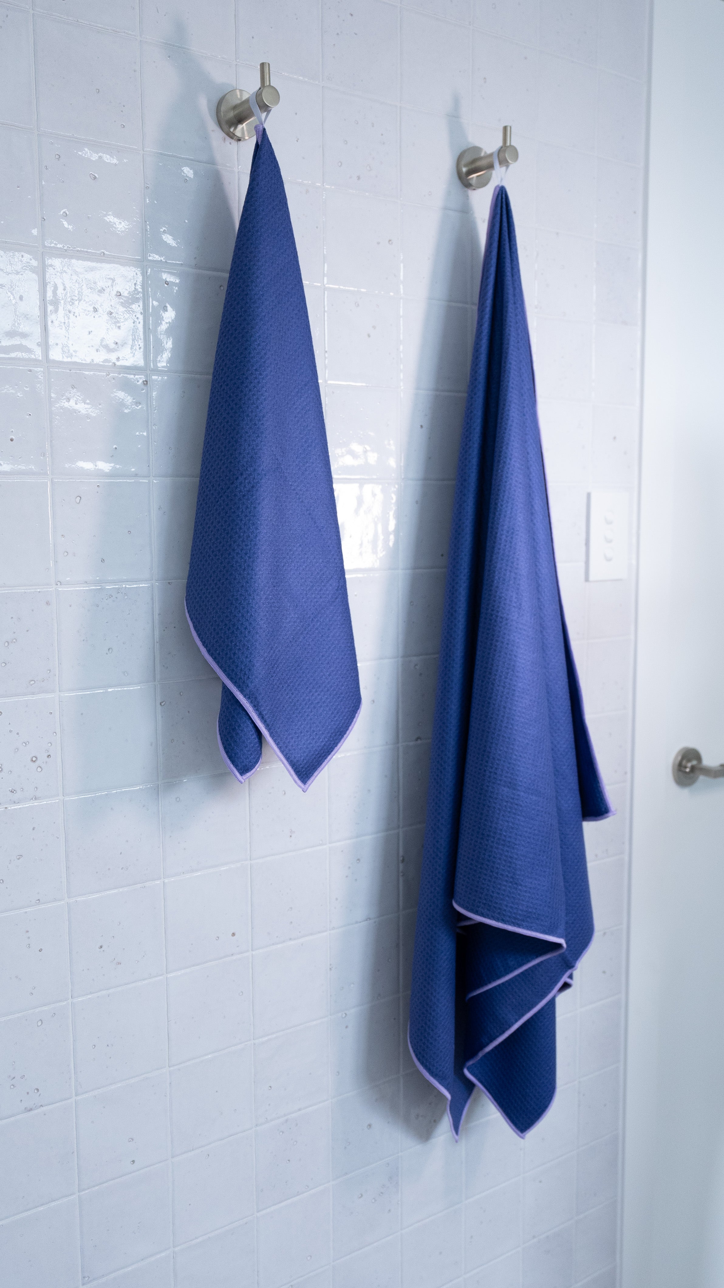 Premium Dark Lavender Mini Multi-Purpose Towel - Soft Absorbent Microfiber for Travel, Gym, Yoga, Camping & Home Use