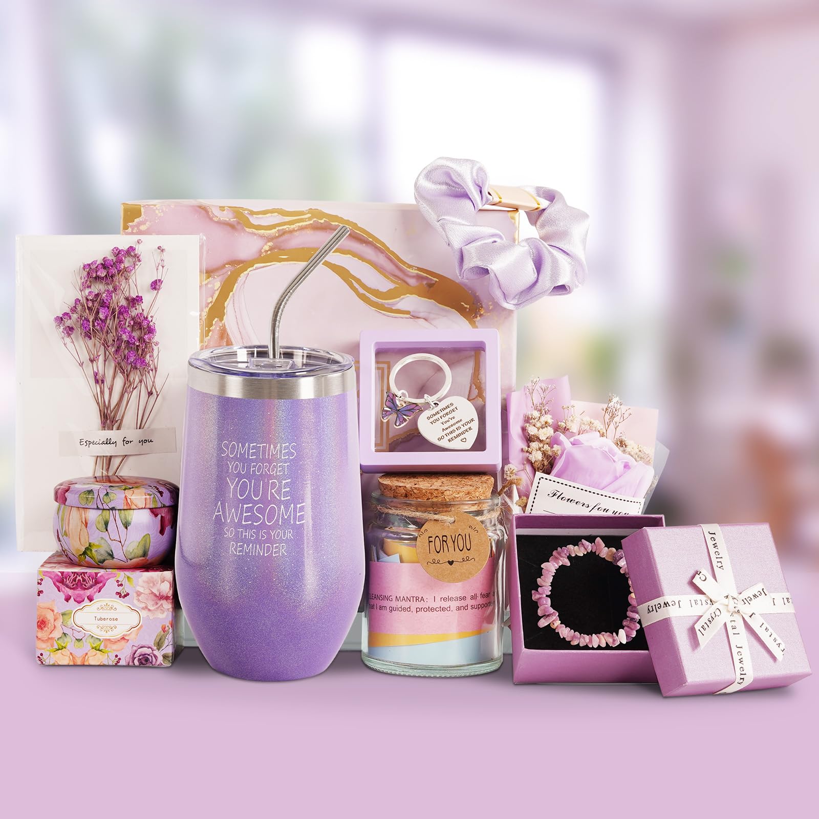 Luxury Self Care Gift Basket for Women - Spa Relaxation Birthday, Get Well Soon & Valentine's Day Present - Perfect for Her Relaxation, Recovery & Special Occasions