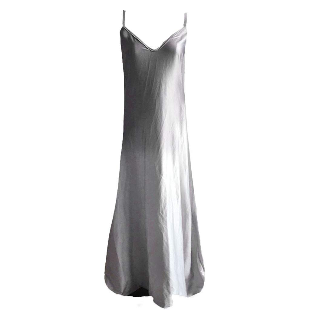 COOKI Women's Boho Maxi Dress - Casual Sleeveless V-Neck Tie-Dye Loose Plus Size Long Dress for Summer Beach Vacation, Outdoor Music Festivals & Boho Chic Style