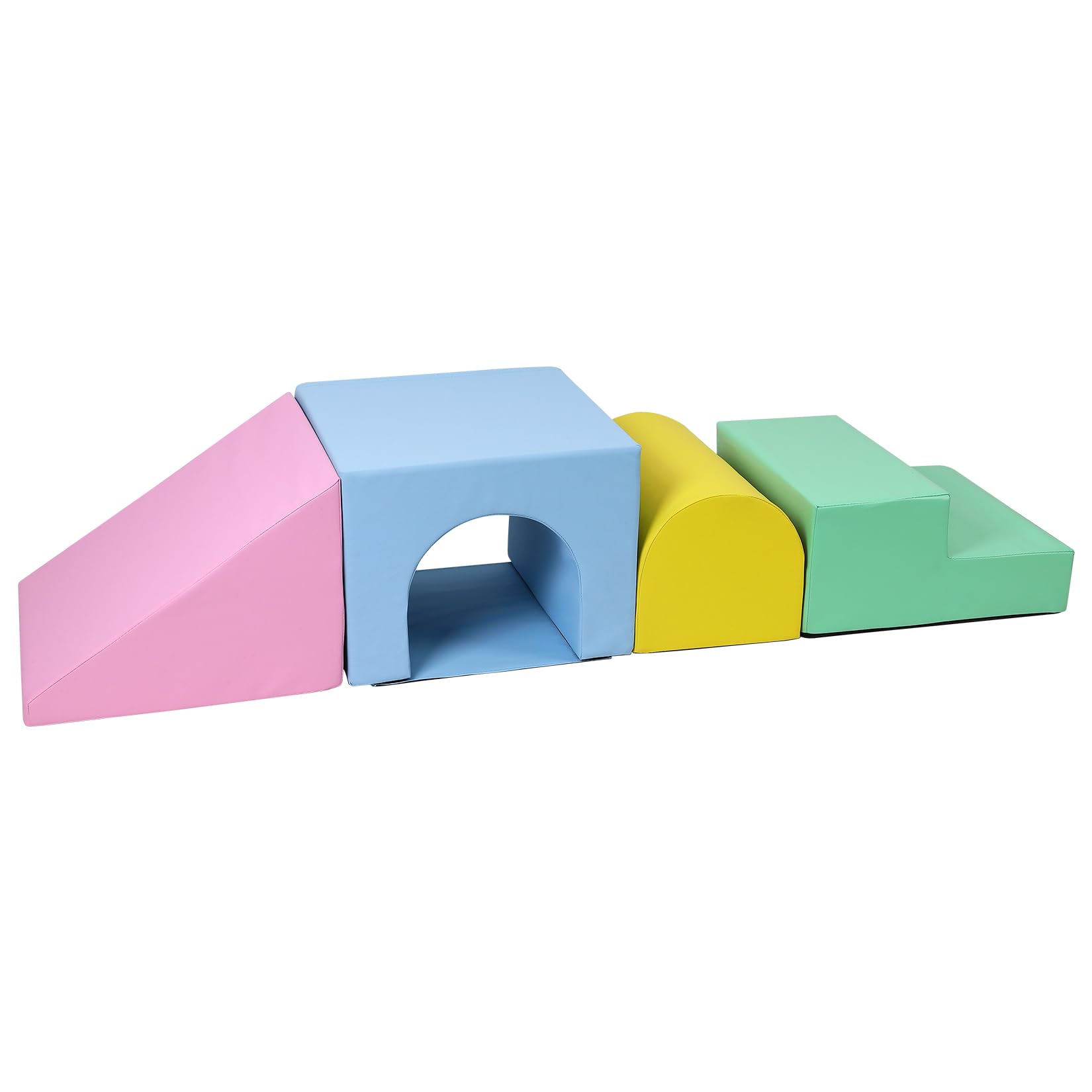 **Non-Toxic Foam Climbing Blocks for Toddlers 1-3 Years - Waterproof Baby Climbing Toys, Indoor Jungle Gym Set (4PCS) - Lightweight, Easy to Clean & Safe for Playrooms, Daycares & Home Use**