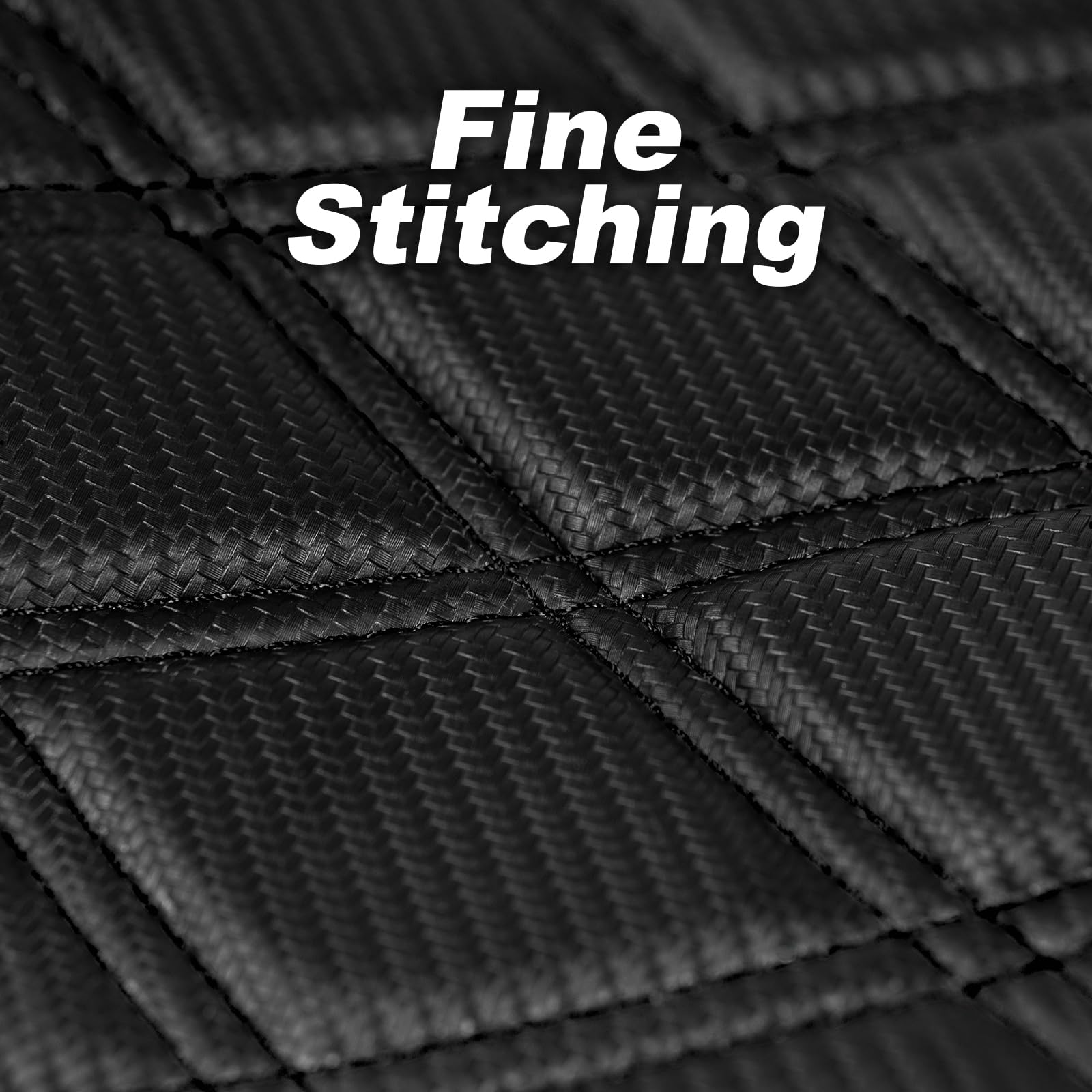 Harley Davidson Touring Seat - Diamond Stitched One-Piece Driver & Passenger Seat for Road King 1997-2007 & Street Glide 2006-2007 (Black Stitching) | Premium Comfort for Long Rides & Cruising