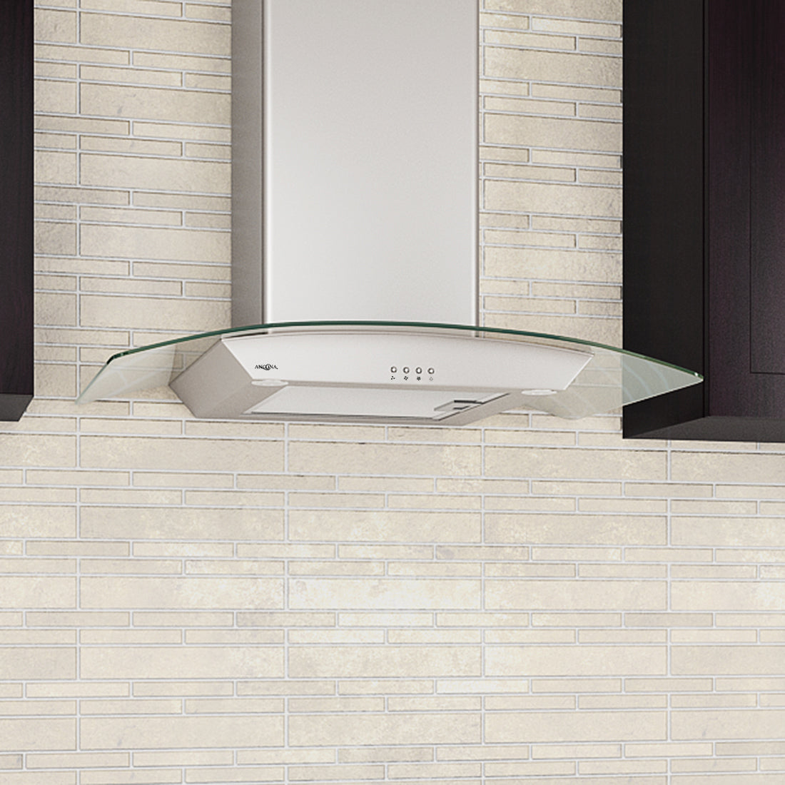 30 Inch Wall Mount Glass Canopy Range Hood - Modern Kitchen Ventilation for Gas & Electric Stoves - Perfect for Home Cooking & Smoke Removal