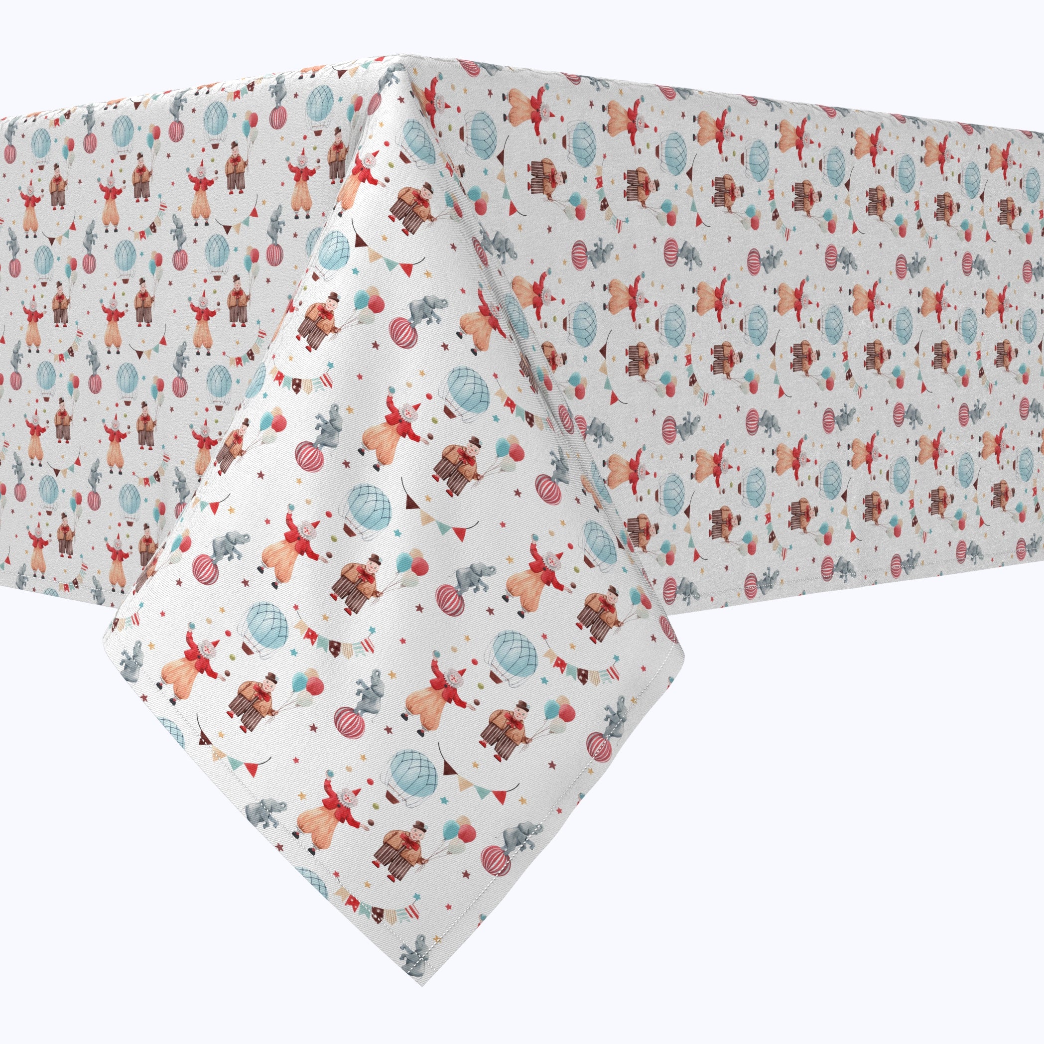 Circus Time Cotton Rectangles - Soft and Breathable Cotton Fabric for DIY Crafts, Quilting, and Home Decor Projects | Perfect for Sewing, Patchwork, and Creative Arts