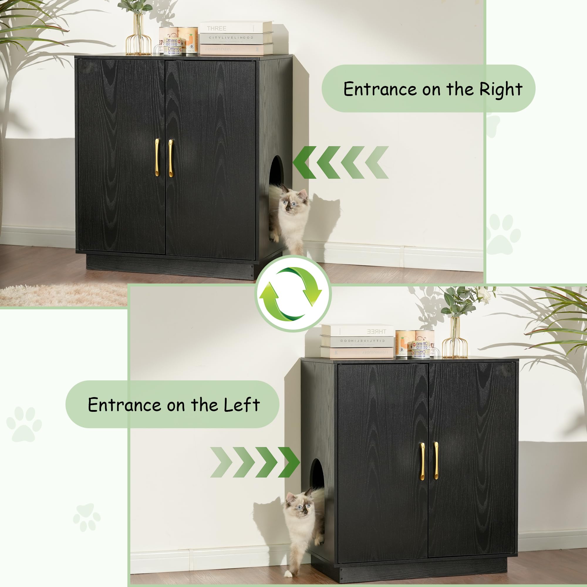 Modern Cat Litter Box Enclosure Furniture - 30.9