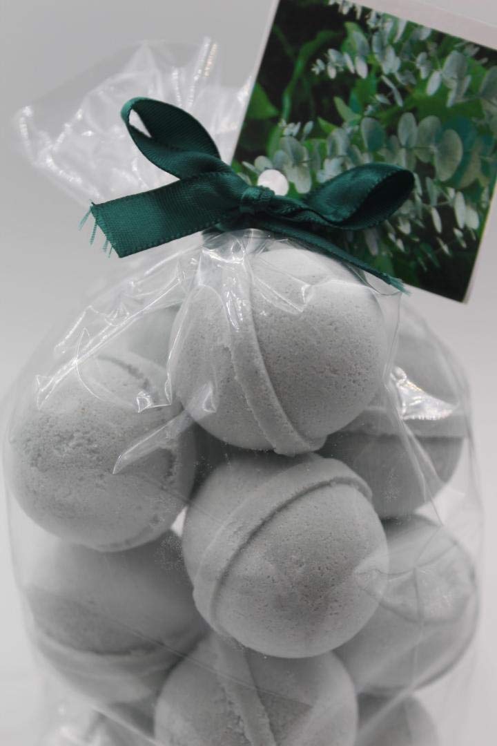 Rosemary Mint Bath Bombs - Made in USA with Shea Butter, Ultra Moisturizing for Dry Skin - 14 Count Pack | Relaxing Spa Night, Gift for Her, Self-Care Essential