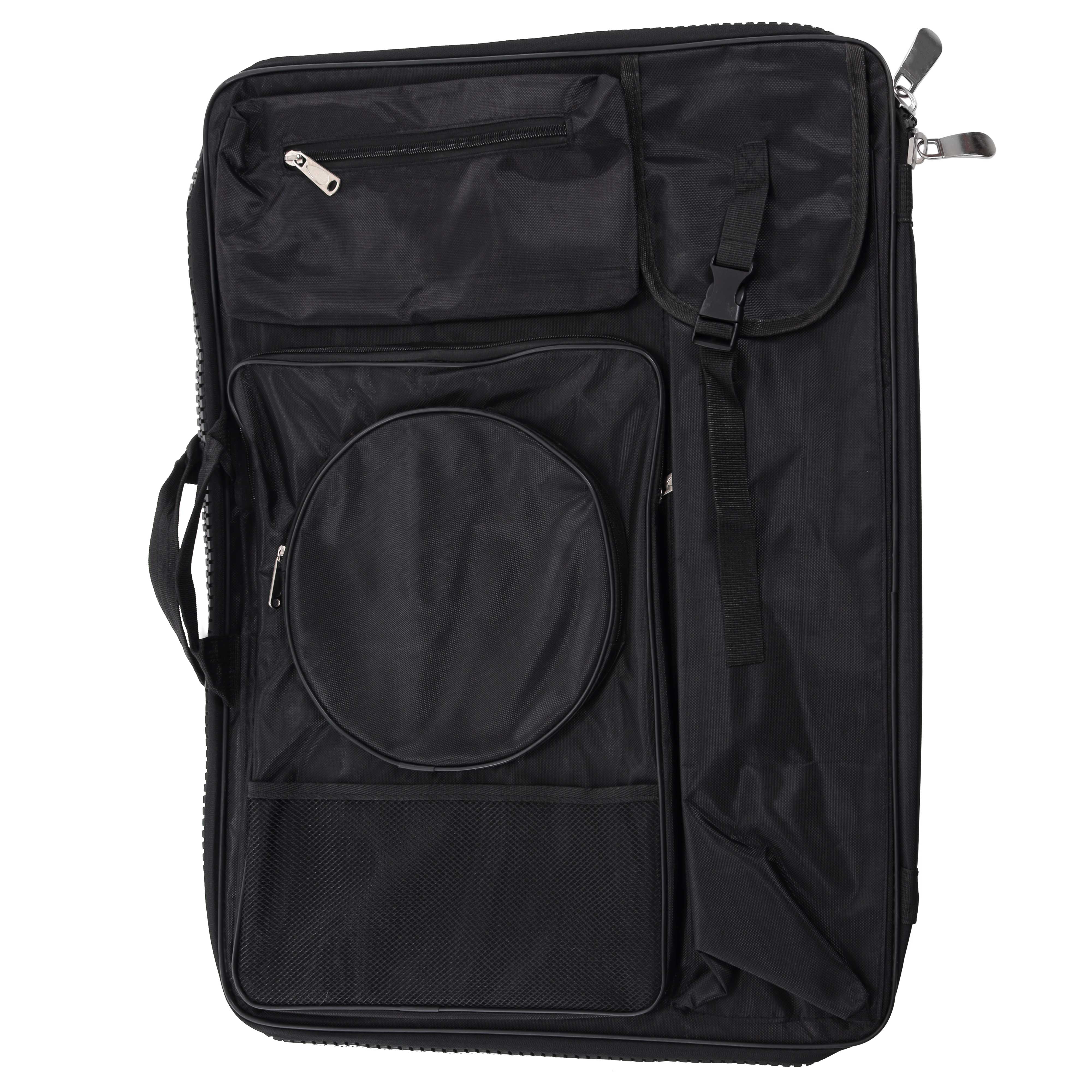 Black Nylon Art Portfolio Carry Backpack Bag - 25.5