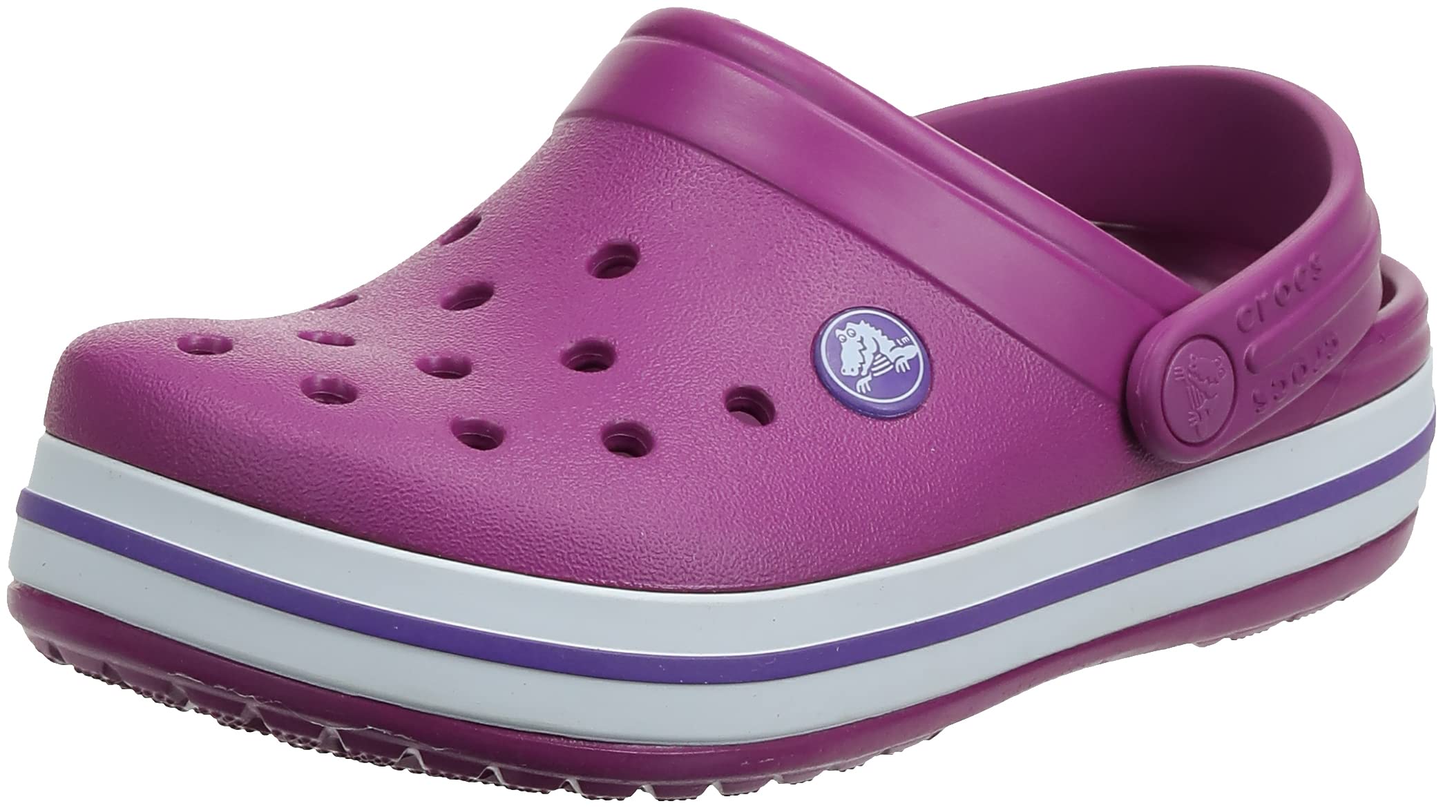 Crocs Unisex Kids Clogs - Comfortable Lightweight Slip-On Shoes for Boys & Girls, Violet Color, UK Size 6 - Perfect for School, Playtime & Outdoor Activities