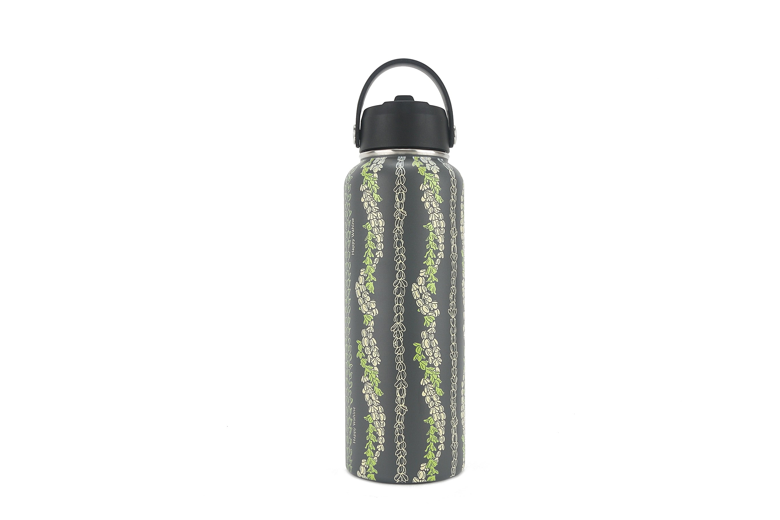 Pakalana Grey 40oz Insulated Water Bottle - Leak Proof, Double Wall Vacuum Stainless Steel, Keeps Drinks Cold 24 Hours & Hot 12 Hours - Perfect for Hiking, Gym, Office & Outdoor Activities