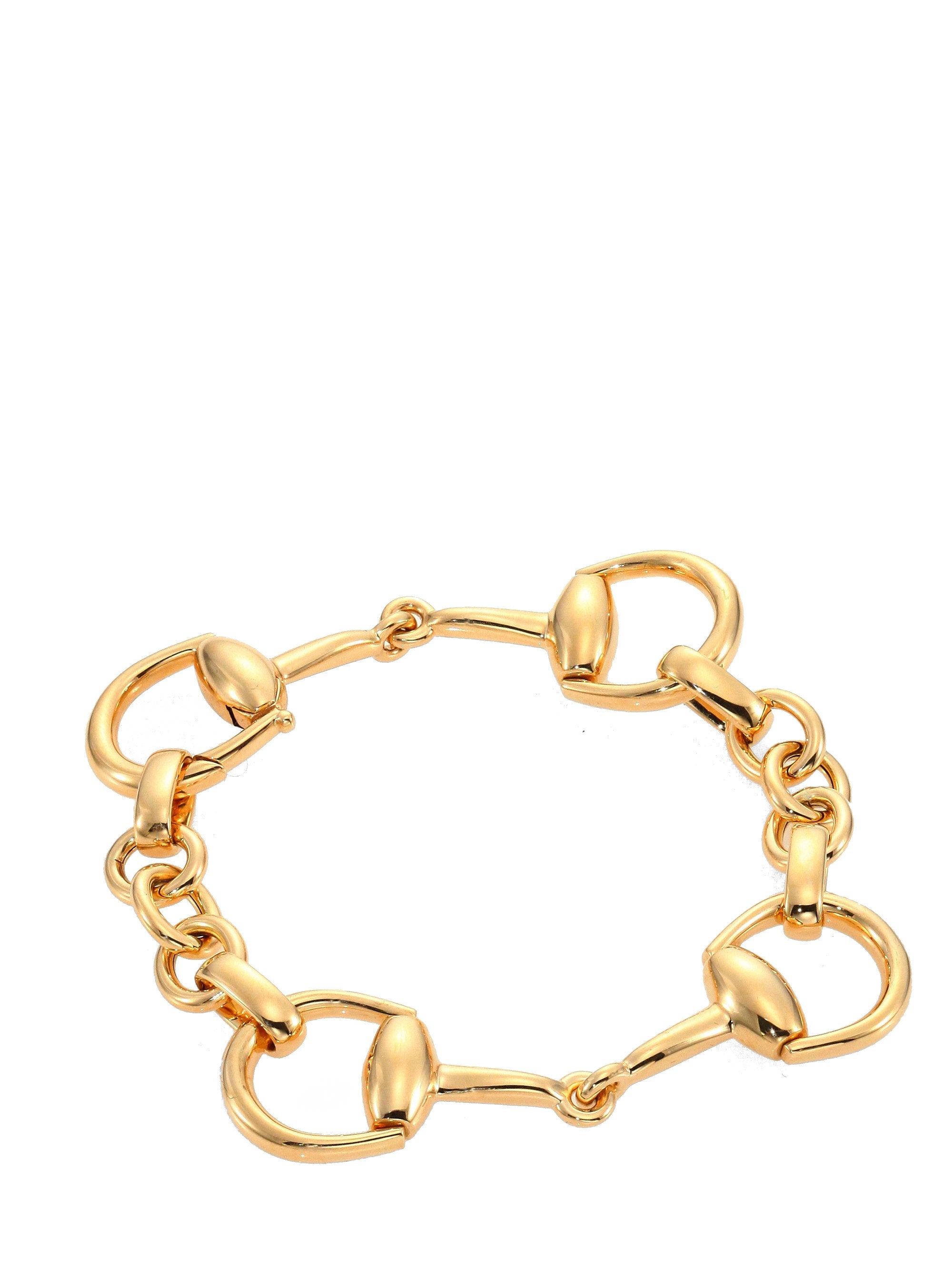 Gucci 18K Yellow Gold Horsebit Bracelet for Women - Luxury Fashion Jewelry Gift for Birthday, Anniversary & Special Occasions