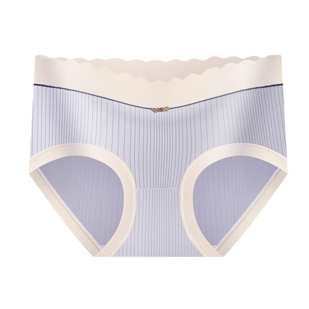 BYBYCD Women's Cotton Underwear - Japanese Style Soft Briefs, Comfortable Lingerie, Breathable Middle Waist Panties (XL, Blue) - Perfect for Daily Wear, Lounge & Sleep
