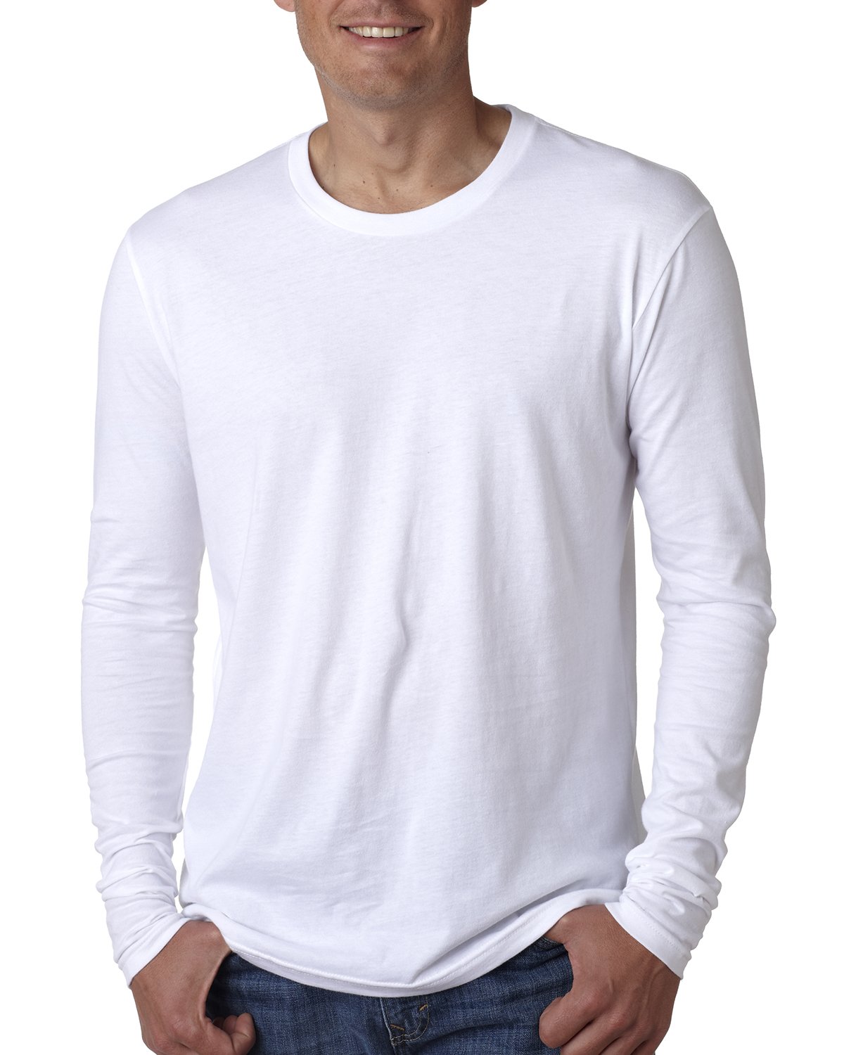 NEXT LEVEL APPAREL Men's N3601 Premium Cotton T-Shirt - Soft Comfort Fit Crewneck Tee for Casual Wear, Gym & Everyday Outfits