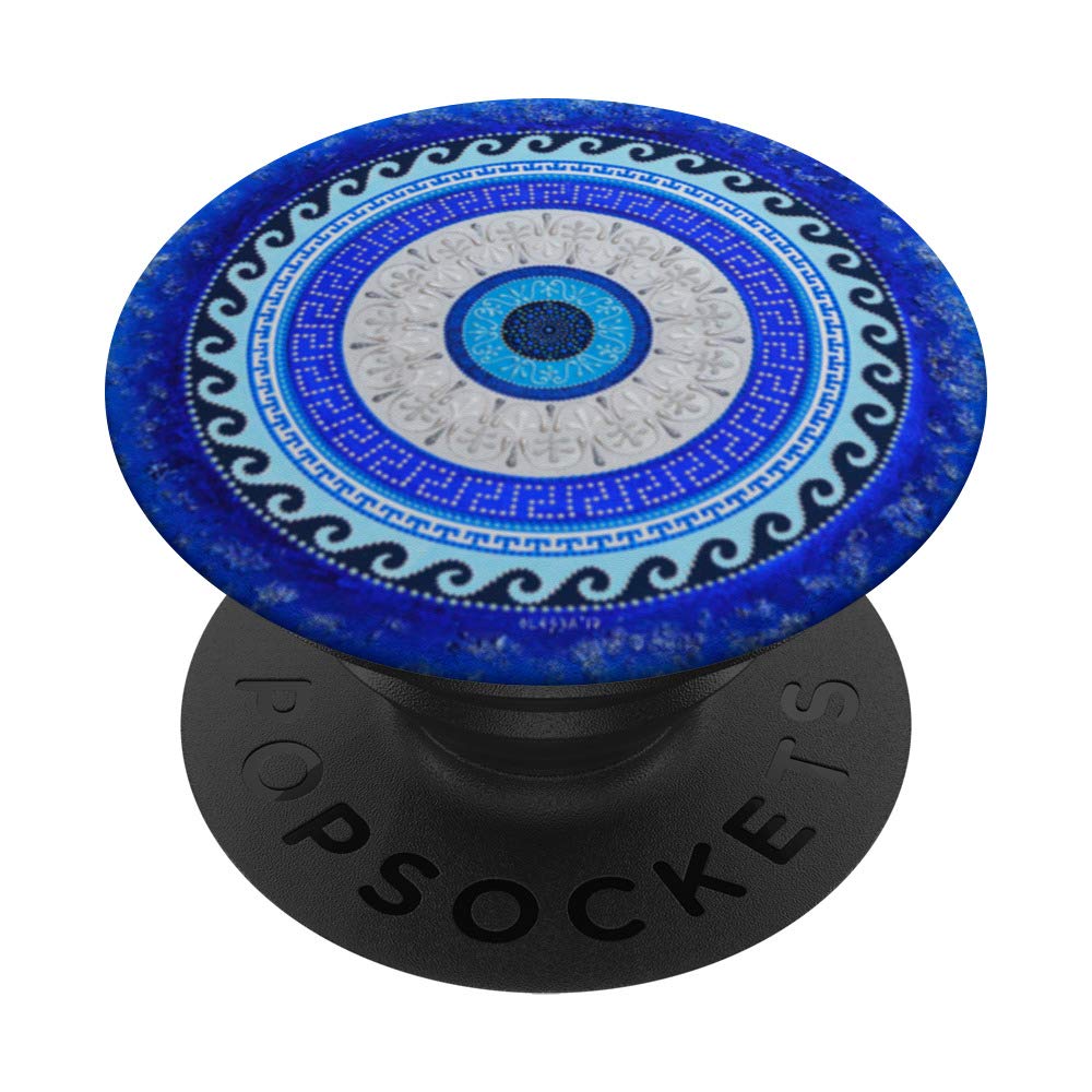 Evil Eye Protection Charm Blue Eye Design PopGrip - Swappable Phone & Tablet Grip for Daily Use, Travel, and Office