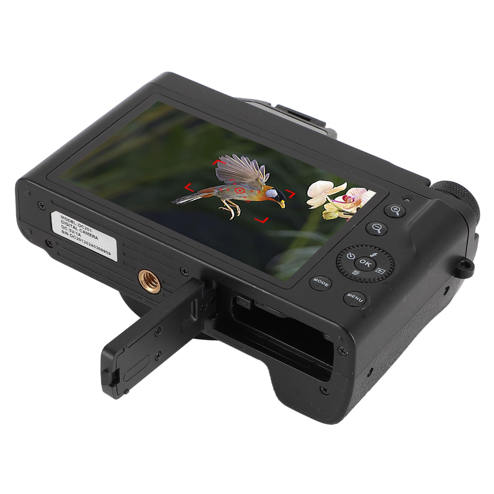 4K 48MP Vlogging Camera with 16X Digital Zoom & 270° Rotatable 3.5