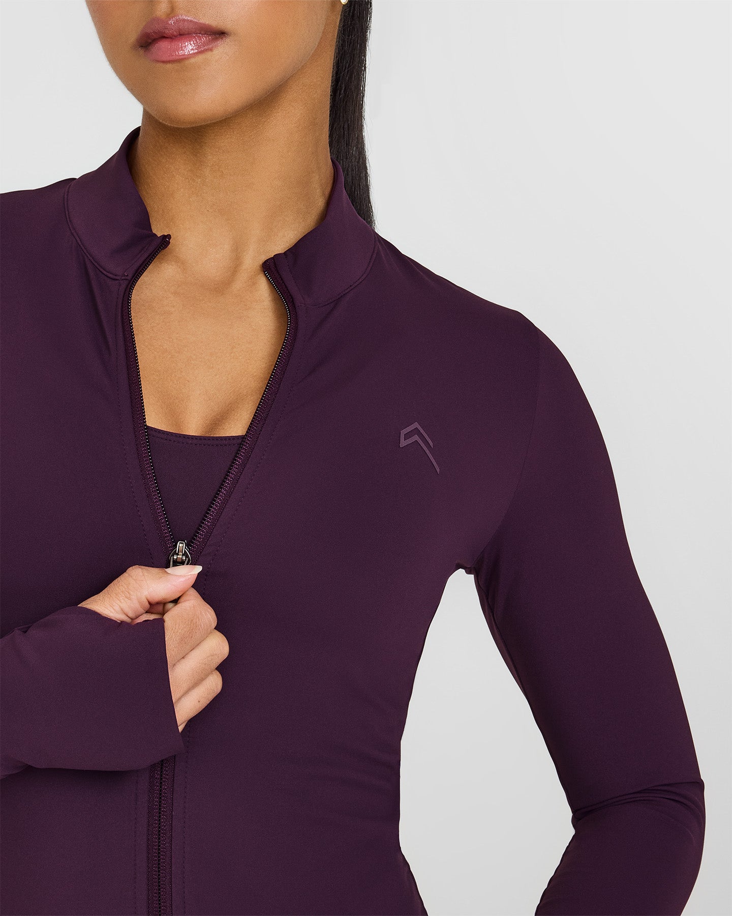 Unified Jacket in Blackberry Purple - Stylish Waterproof Windbreaker for Outdoor Activities, Hiking & Travel