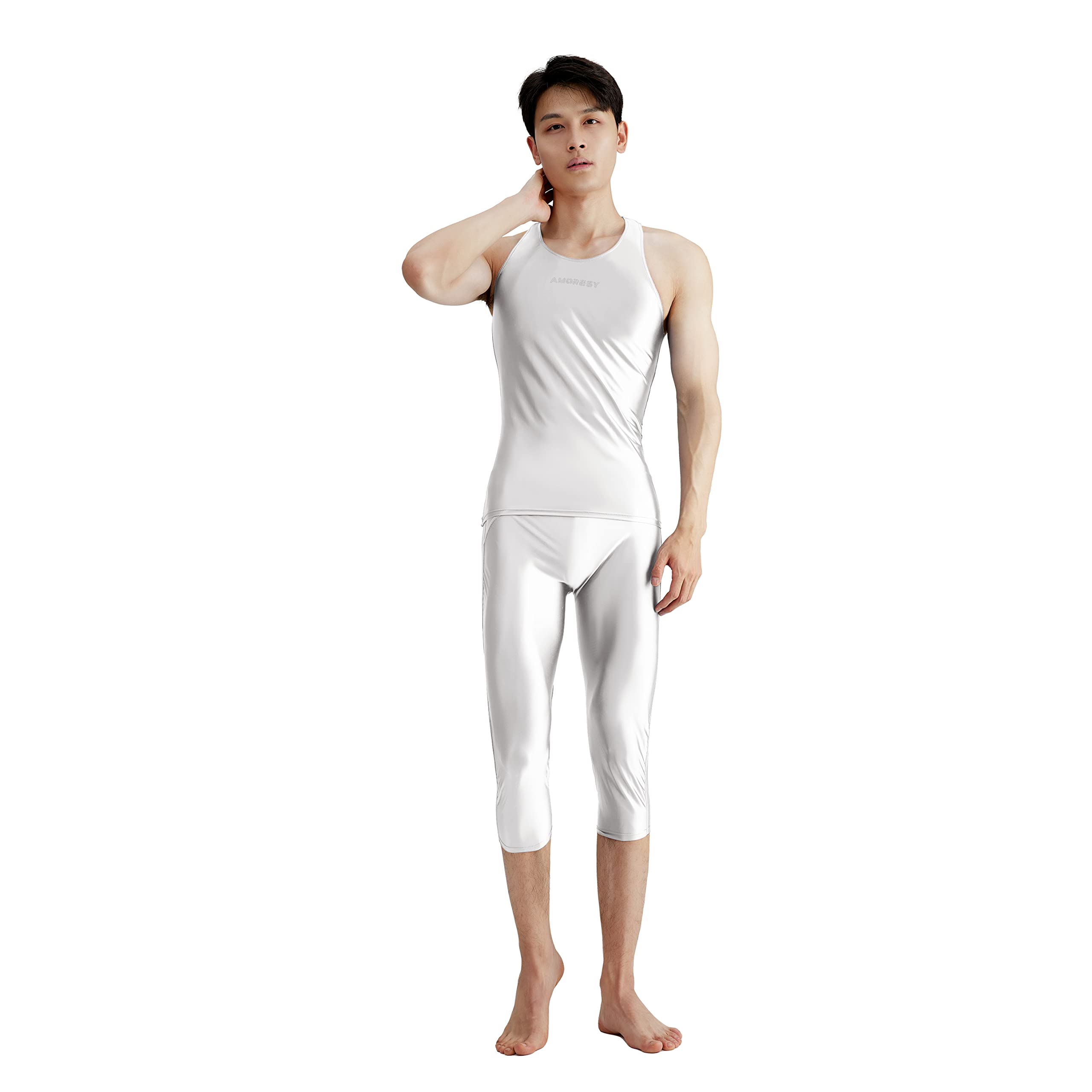 Uranus Series Men's High Elasticity Sports Sleeveless Vest - Sweat Absorbing & Breathable Running Shirt for Gym, Jogging & Outdoor Workouts