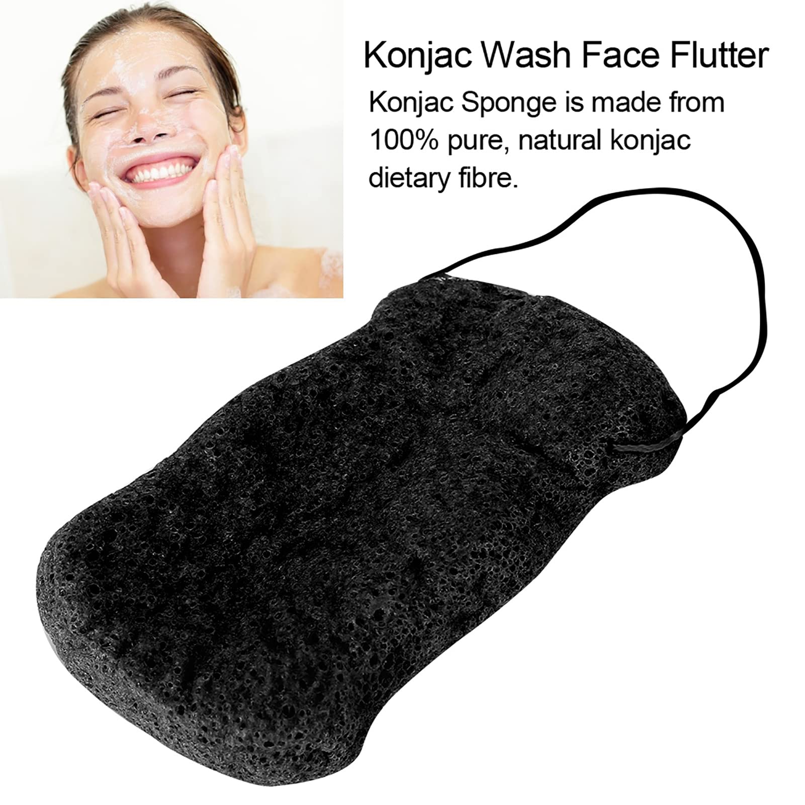**Konjac Bath Sponges for Shower & Body - Natural Exfoliating Skin Cleanser, Gentle Body Scrubber for Sensitive Skin | Perfect for Daily Shower, Spa & Skincare Routine**