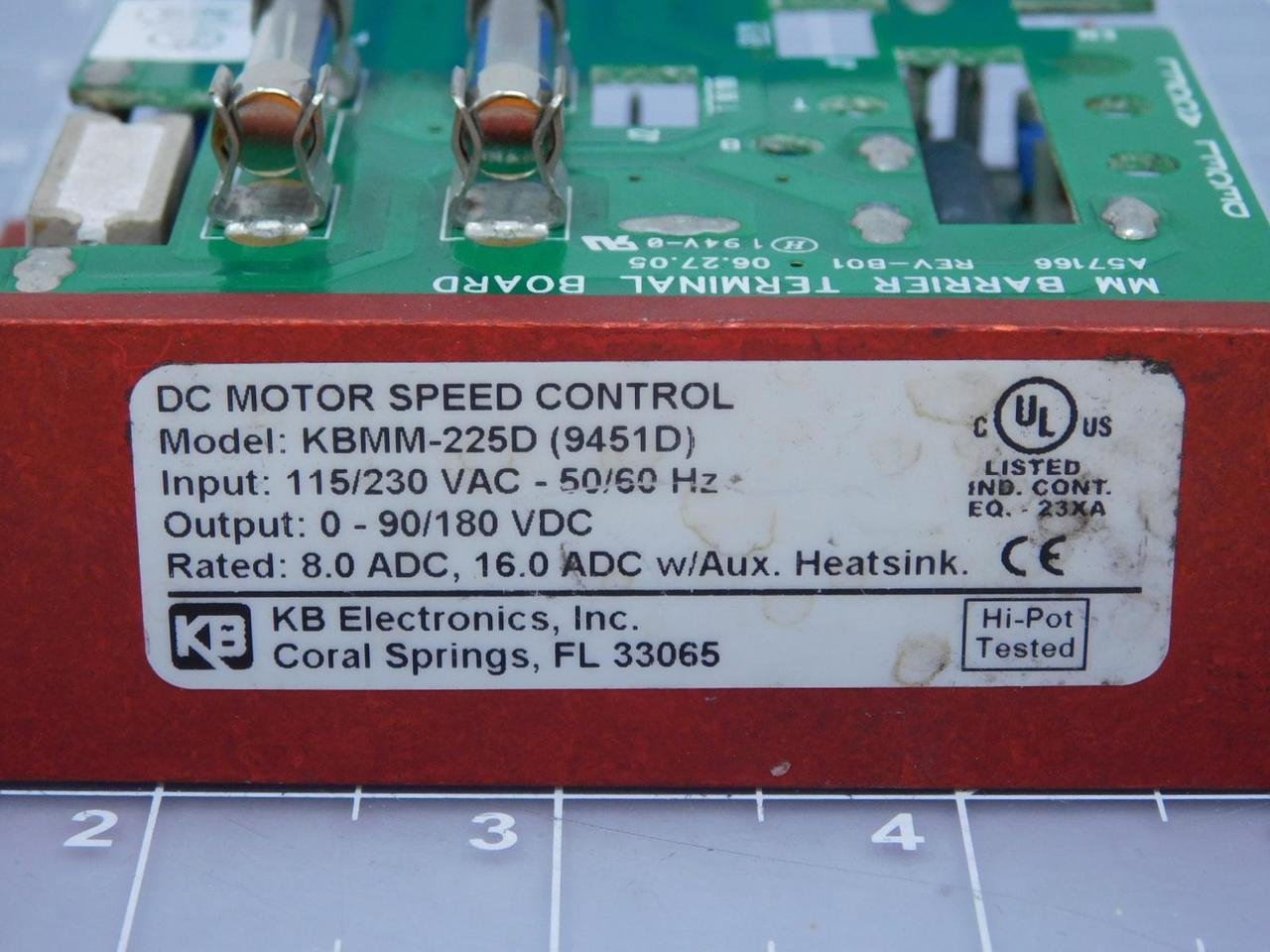 KB ELECTRONICS KBMM-225D Variable Frequency Drive 1.5HP 115VAC / 1.75HP 230VAC 50/60Hz 8A Motor Controller - Perfect for Industrial Automation, HVAC Systems, and CNC Machinery