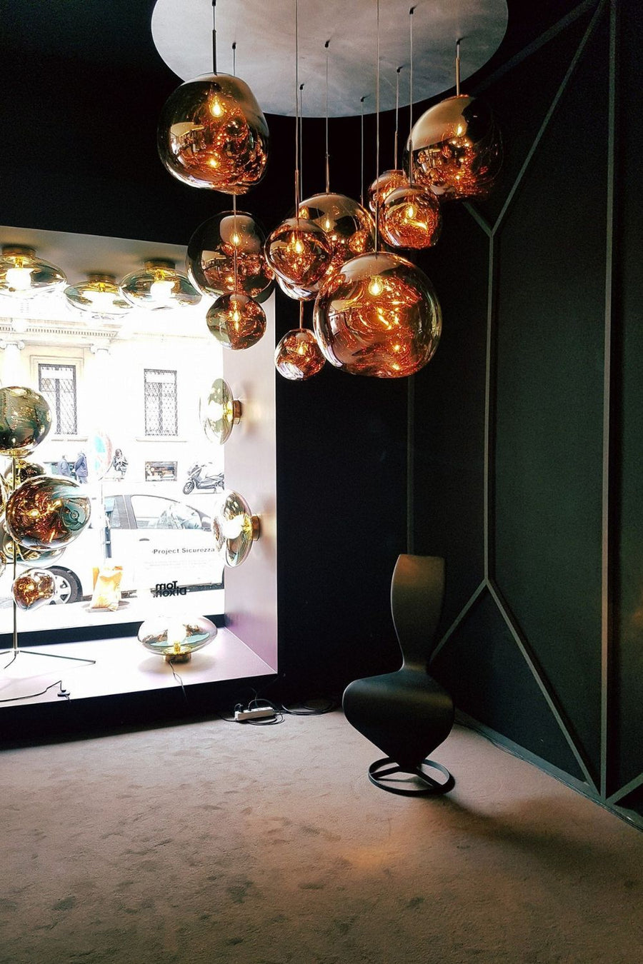 Modern Lava Pendant Lamp - Stylish Volcanic Glass Ceiling Light Fixture for Living Room, Bedroom & Dining Room Decor