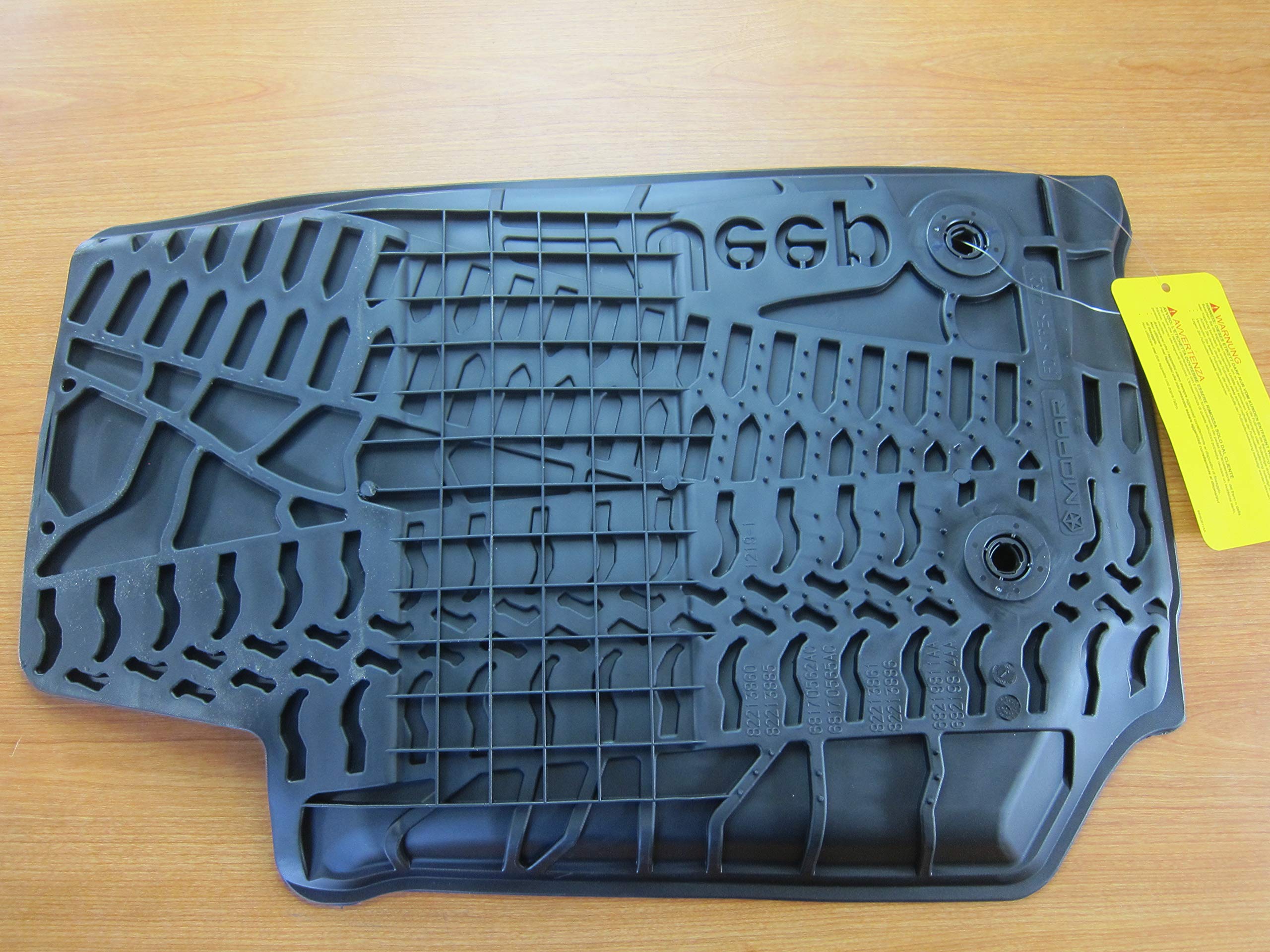 Mopar Jeep Wrangler JK Front Left & Right All Weather Slush Mats OEM - Heavy Duty Floor Liners for Off-Road & Winter Protection