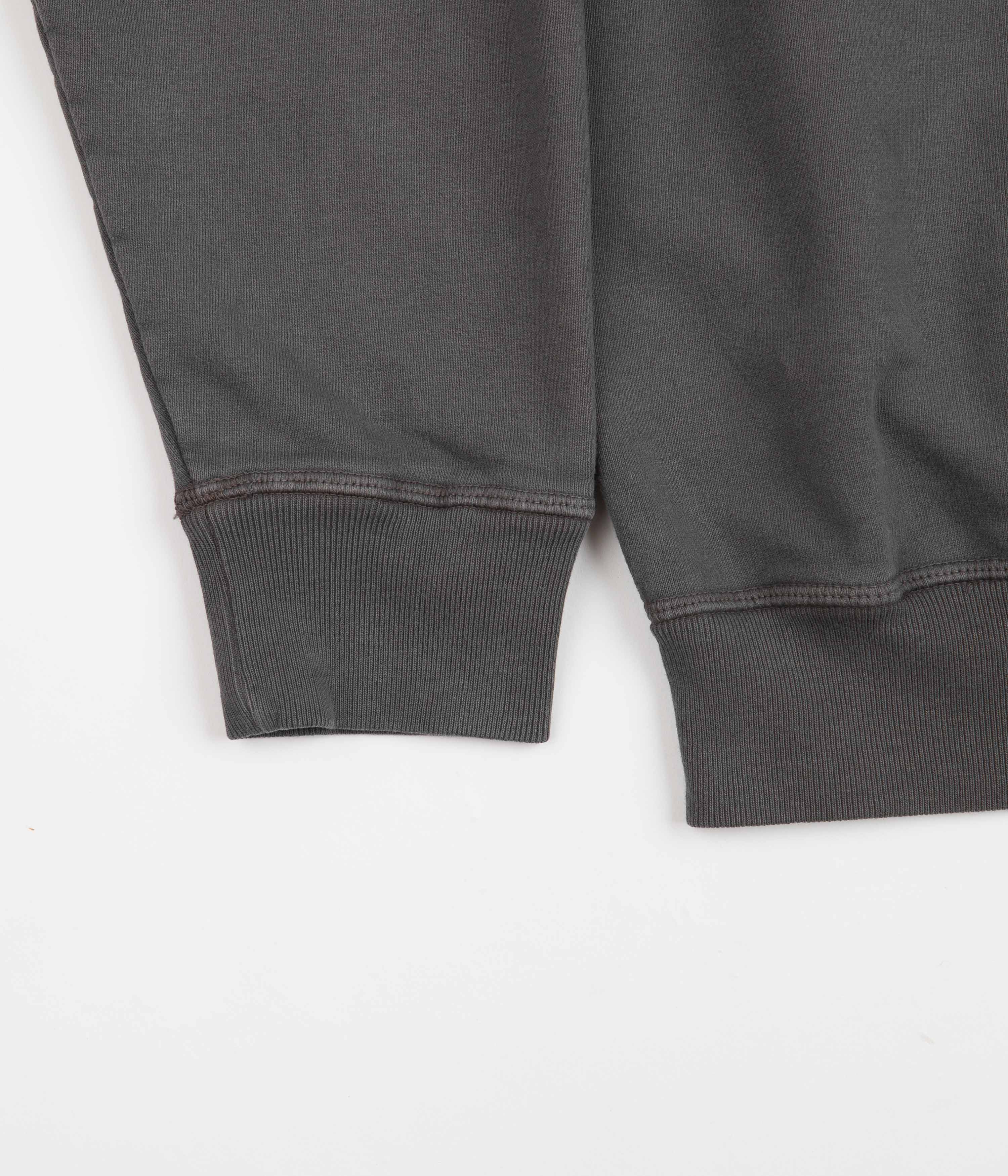 Parra Logo Crewneck Sweatshirt for Men & Women - Charcoal Grey Cotton Pullover Sweater | Casual Streetwear, Loungewear & Winter Fashion