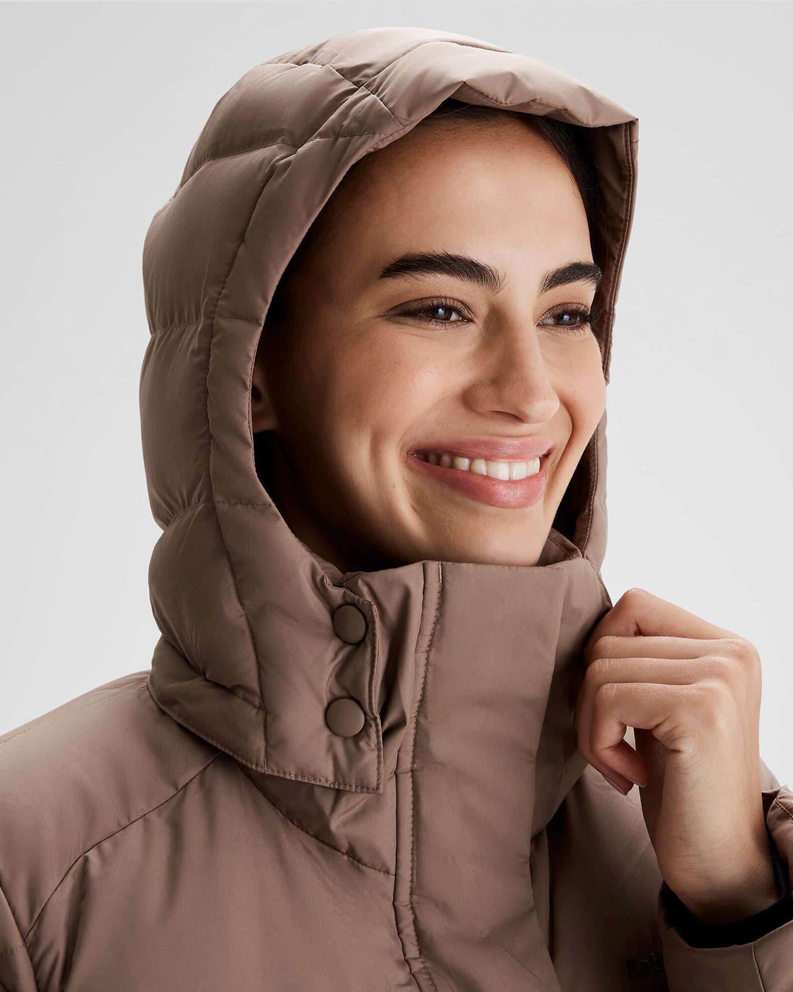 Women's Winterburn Down Parka Jacket - Taupe Color, Waterproof & Windproof, Warm Winter Coat for Outdoor Activities, Skiing, and Hiking