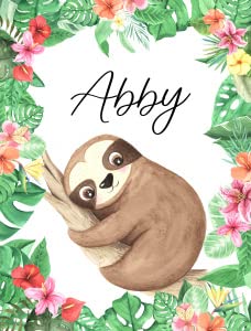 Sloth Tropical Floral