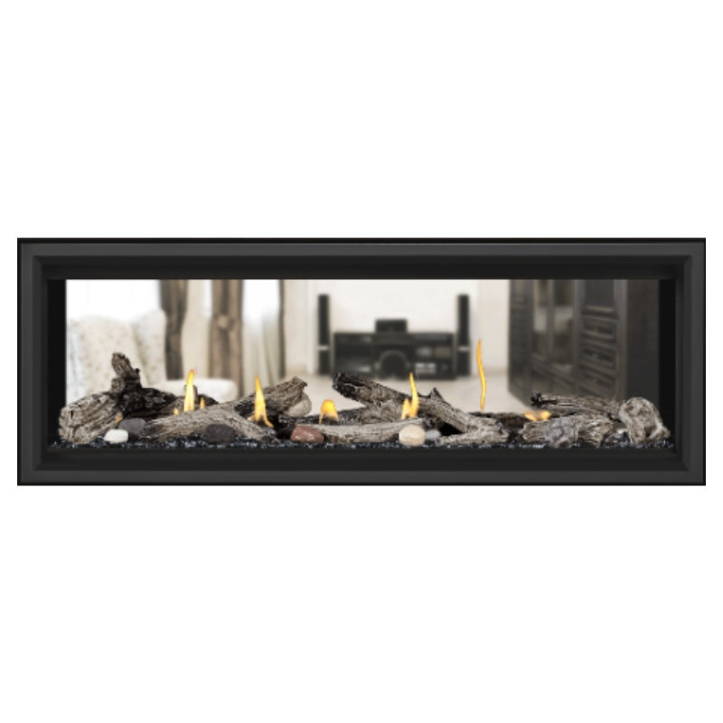Napoleon Vector 50 See-Through Linear Direct Vent Gas Fireplace LV50N2 - Modern Heating Solution for Living Rooms & Patios