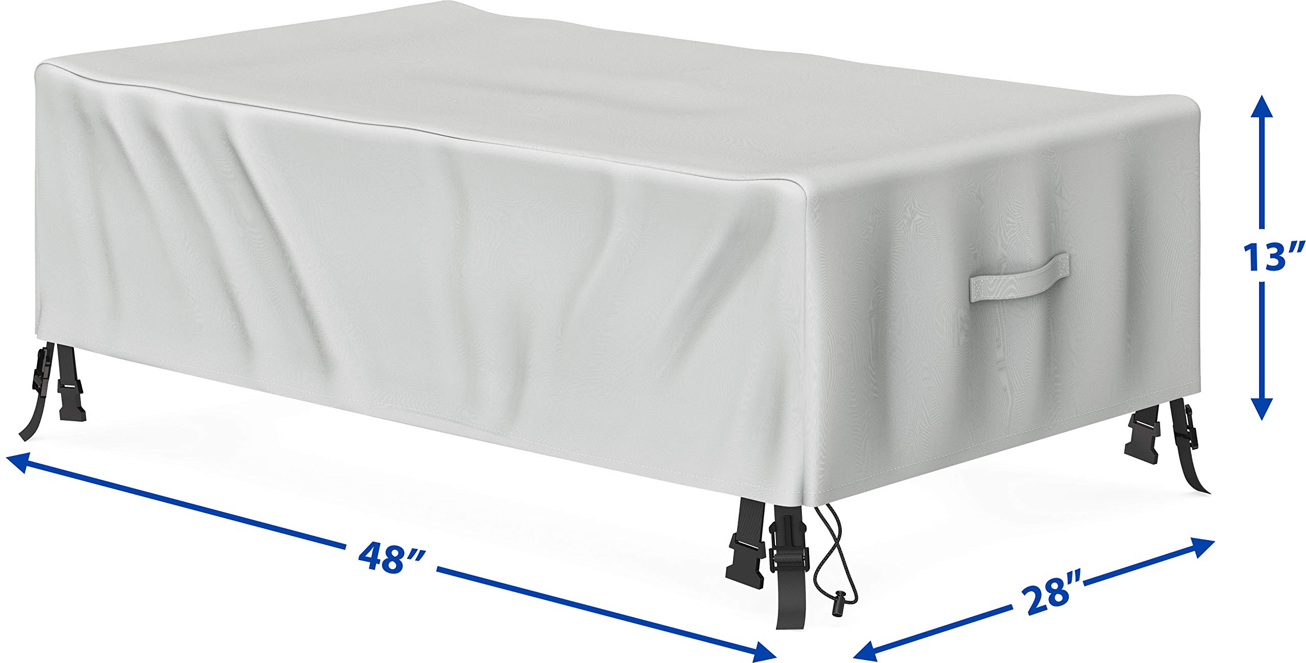 Waterproof Patio Coffee Table Cover 48x28x13 - Outdoor Furniture Protection