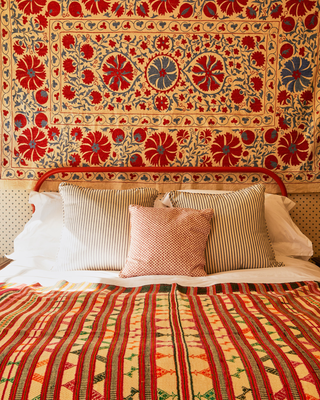 Handmade Tribal Woven Fabric - Medium Size Cotton Textile for Boho Home Decor, Wall Hangings & Table Runners | Perfect for Bohemian Style Living Room, Bedroom & Wedding Decorations