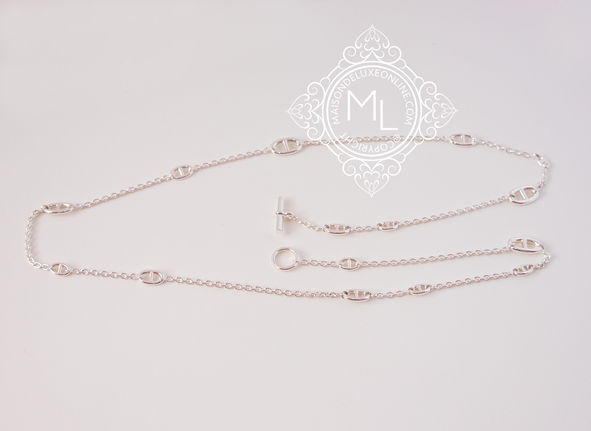 Hermes 925 Sterling Silver Farandole 120 47