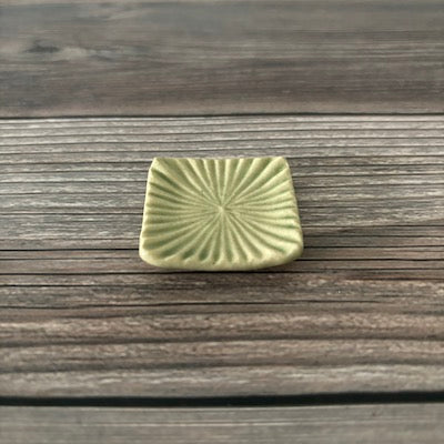 Hana Akari Square Chopstick Rest - Elegant Japanese Tableware for Sushi, Ramen & Asian Dining - Perfect for Home, Restaurant & Gift Use