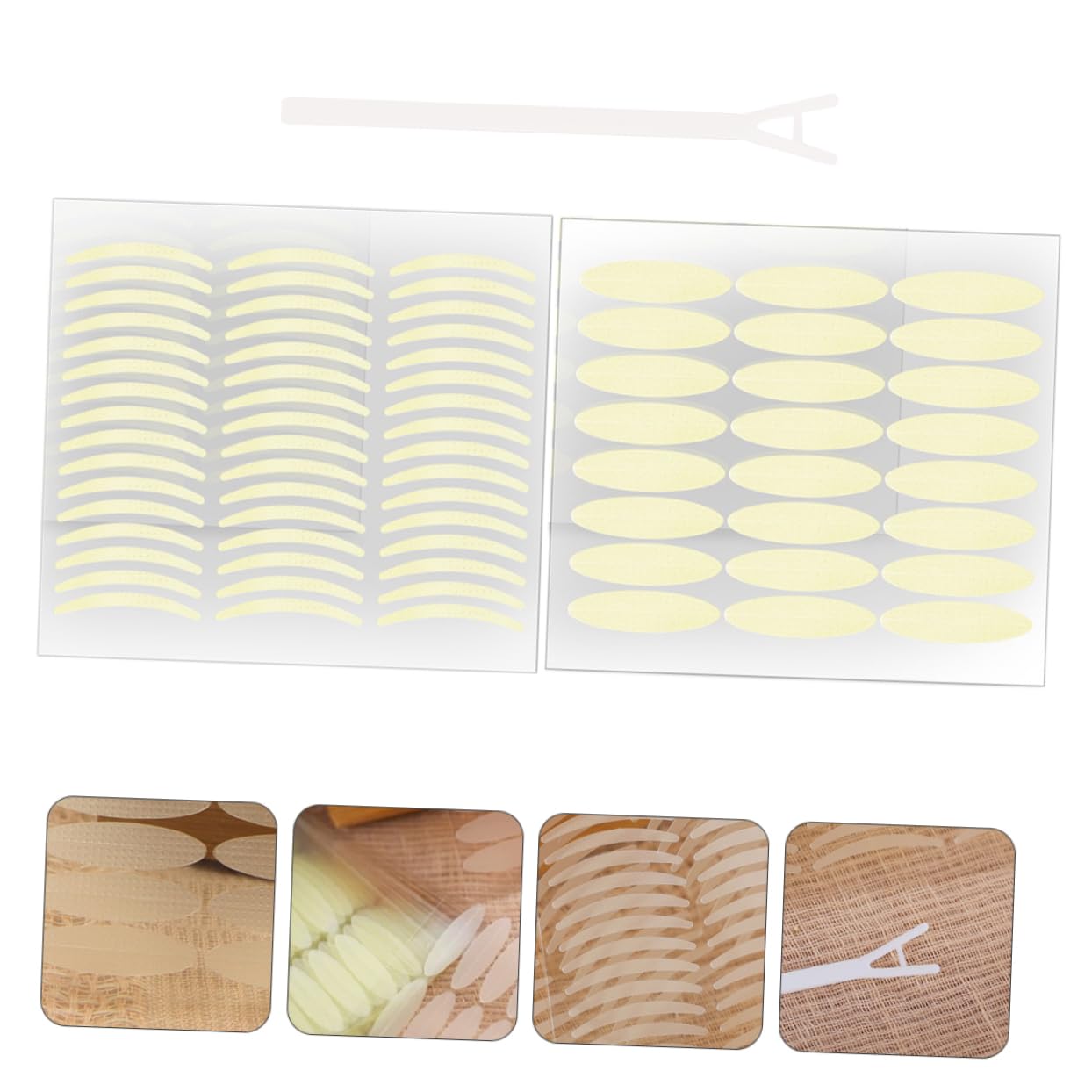 Lurrose 2-Pack Invisible Double Eyelid Stickers - Slim Eyelid Tape for Natural Eye Makeup, DIY Eyelid Enhancer, Two-Sided & One-Sided Adhesive Eye Patch | Perfect for Everyday Use, Special Occasions & Asian Monolid Enhancement