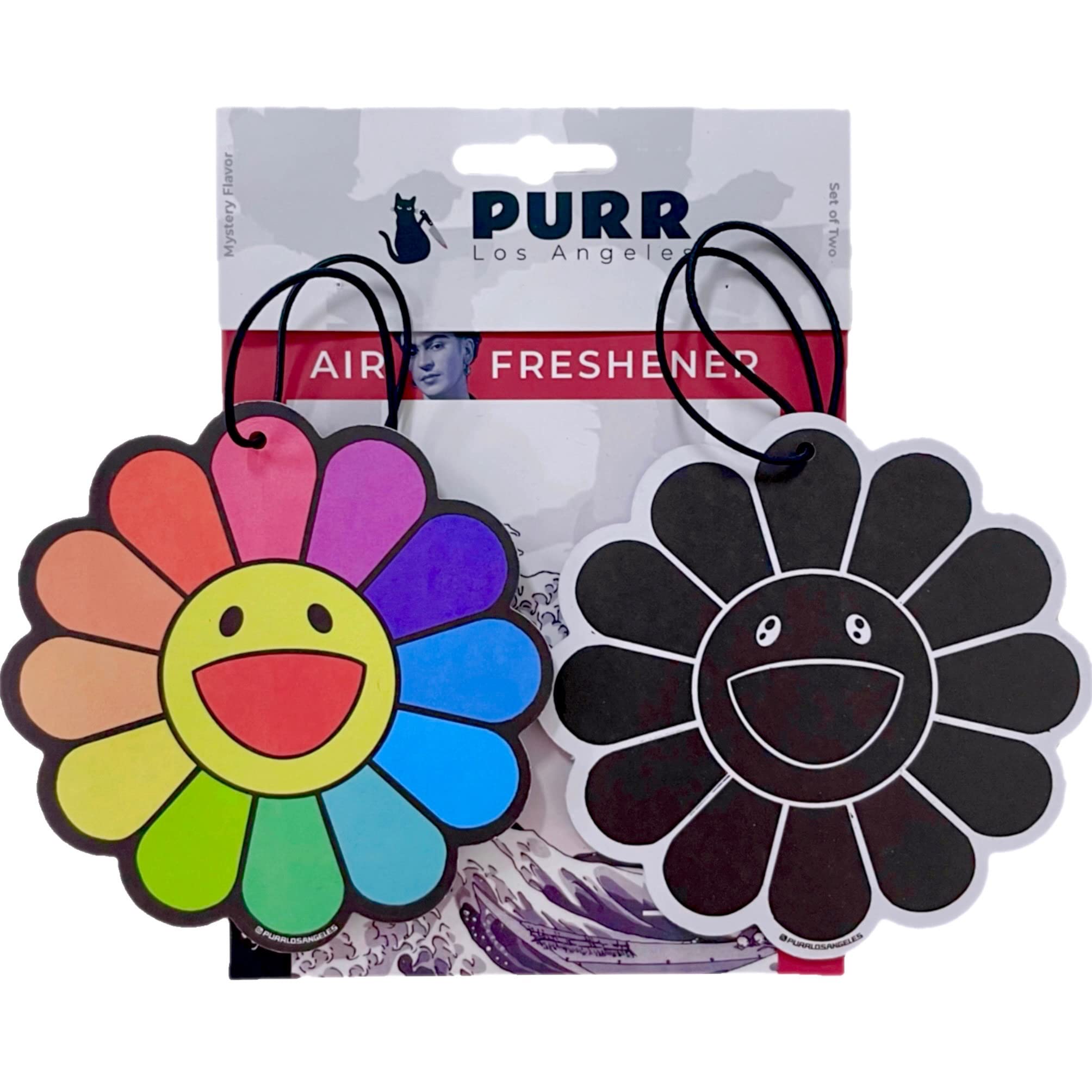PURR Japanese Anime Car Air Freshener - Cherry Blossom Scent | Cute Anime Character Design | Freshen Your Car, Office or Home | Perfect for Anime Fans & Car Enthusiasts