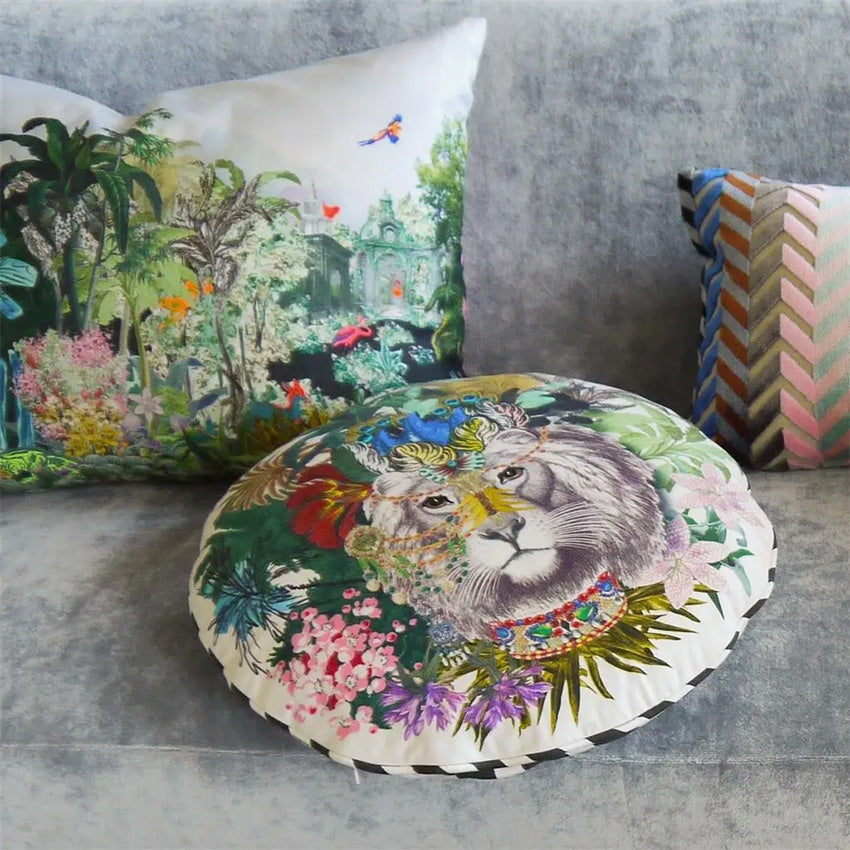 Christian Lacroix Jungle King Opiat Decorative Cushion - Luxury Bohemian Throw Pillow Cover for Sofa, Bed, Living Room Decor - Perfect for Home, Office & Bohemian Style Interior Design