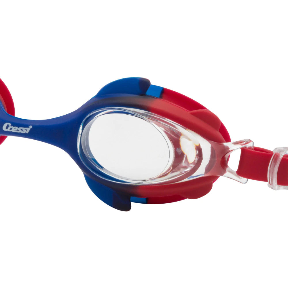 Cressi Seahorse Snorkel Set - Blue, White, Red - Comfortable & Durable Snorkeling Gear for Adults & Kids - Perfect for Beach, Pool & Ocean Adventures