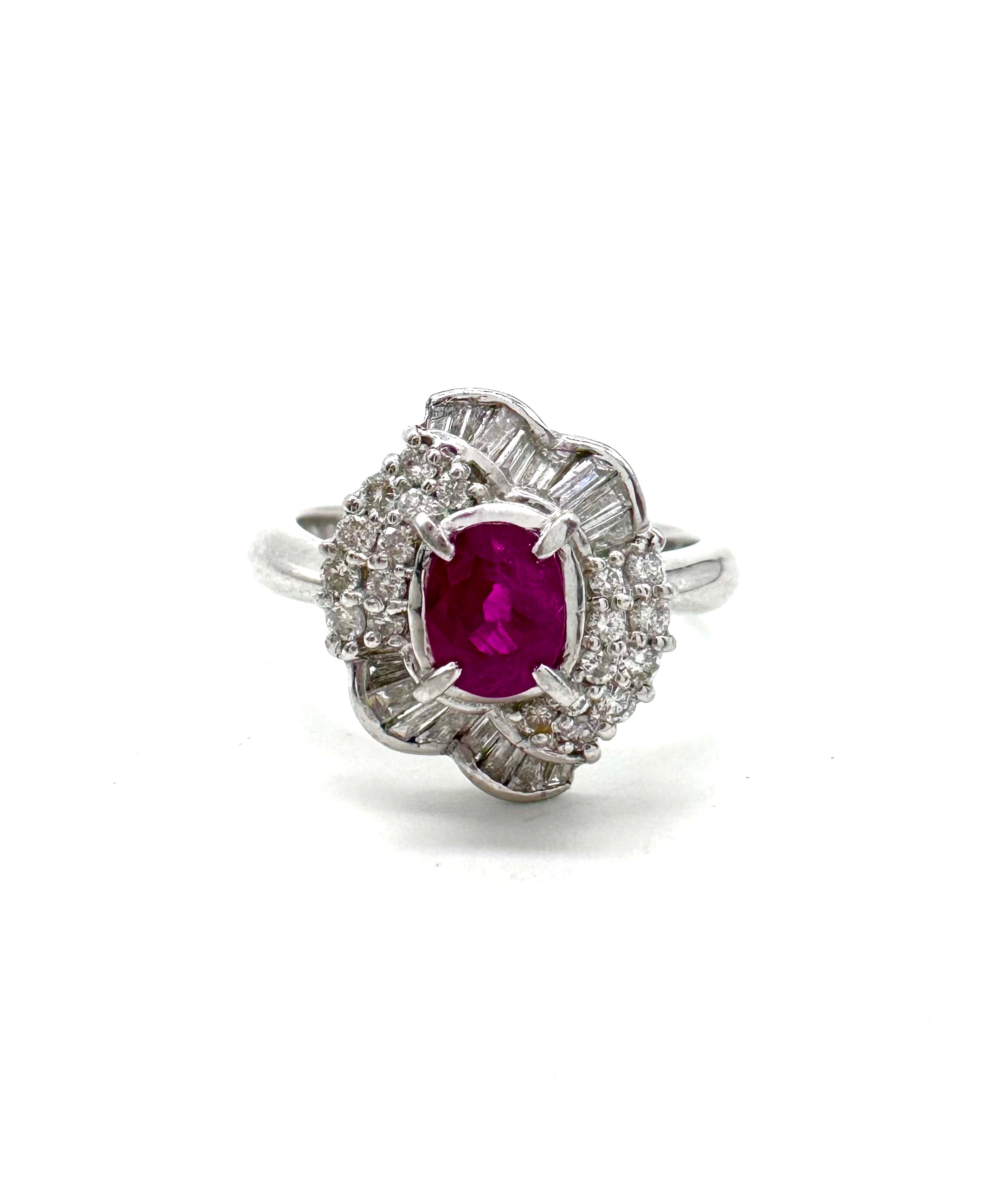 Exquisite Ruby and Diamond Ring for Women - 14K Gold Wedding, Engagement & Anniversary Jewelry Gift - Perfect for Romantic Occasions & Special Celebrations