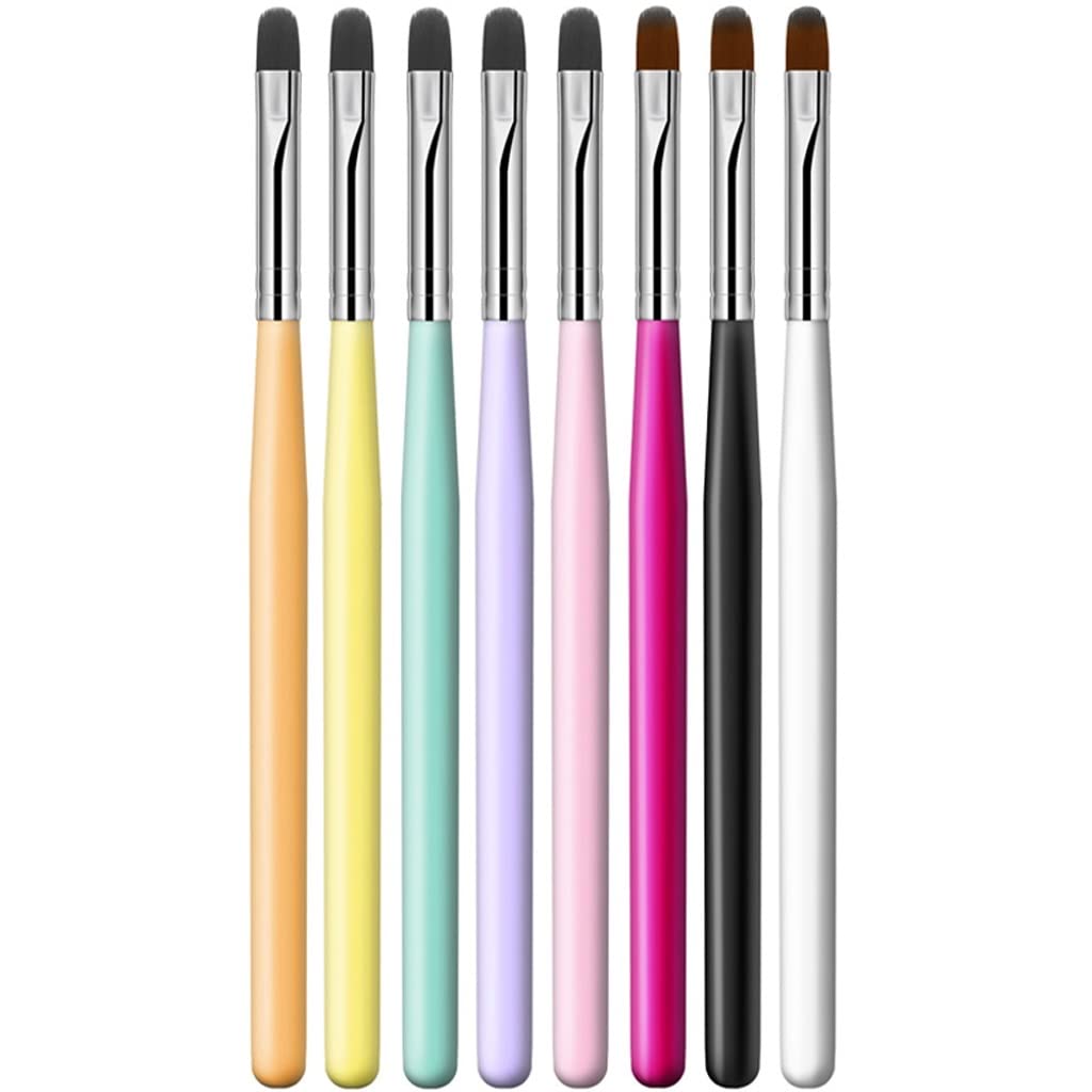 Professional Nail Art Brush Set - JHHDP Gel Gradient Brush for Acrylic Ombre, French Manicure & Soft Drawing - Perfect for DIY Nail Design, Salon Use & Home Manicure Kits