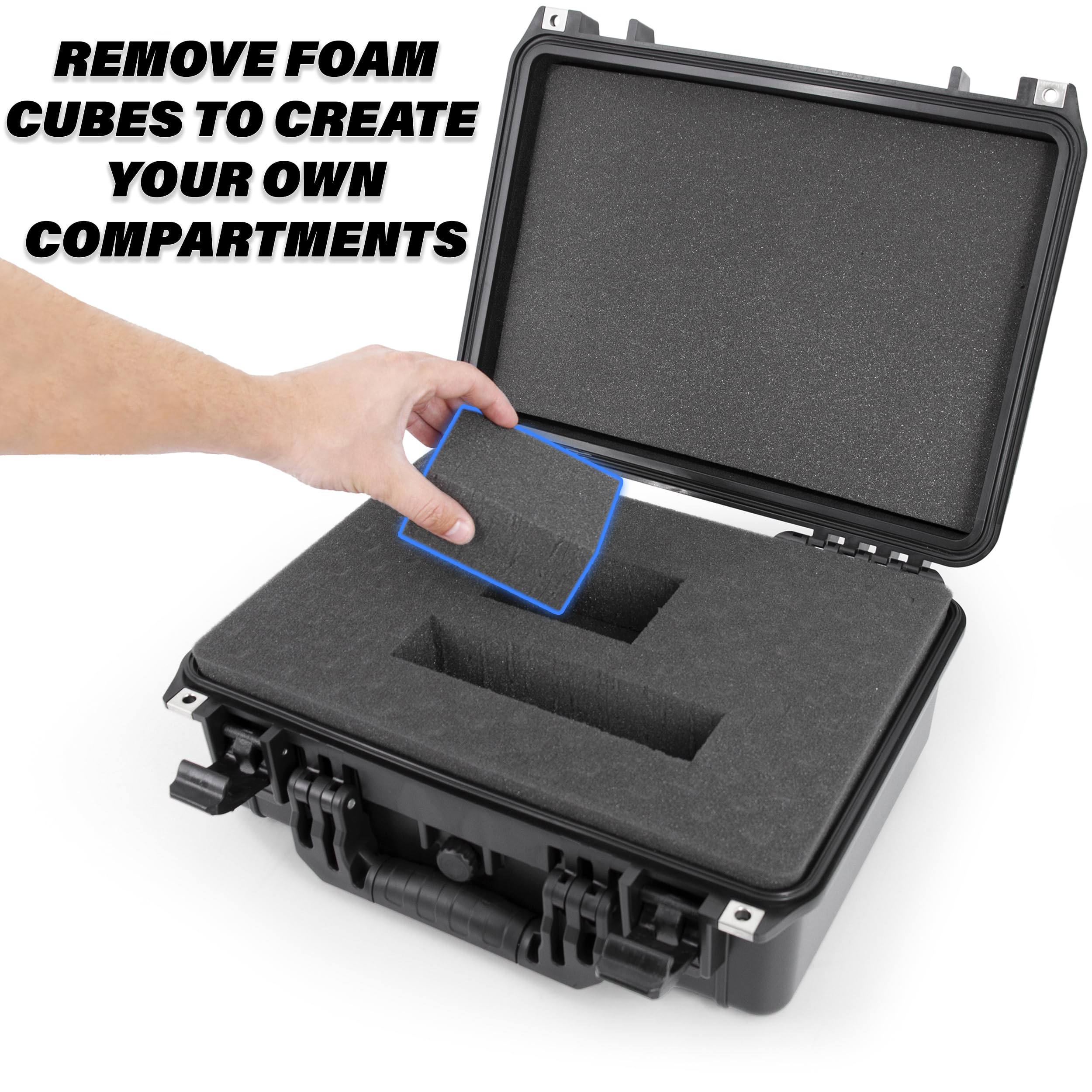 Waterproof Marine Electronics Case for Garmin Striker, Hummingbird Helix, Lowrance, Raymarine & Simrad Fish Finders - Durable GPS Chartplotter Protection for Boating & Fishing