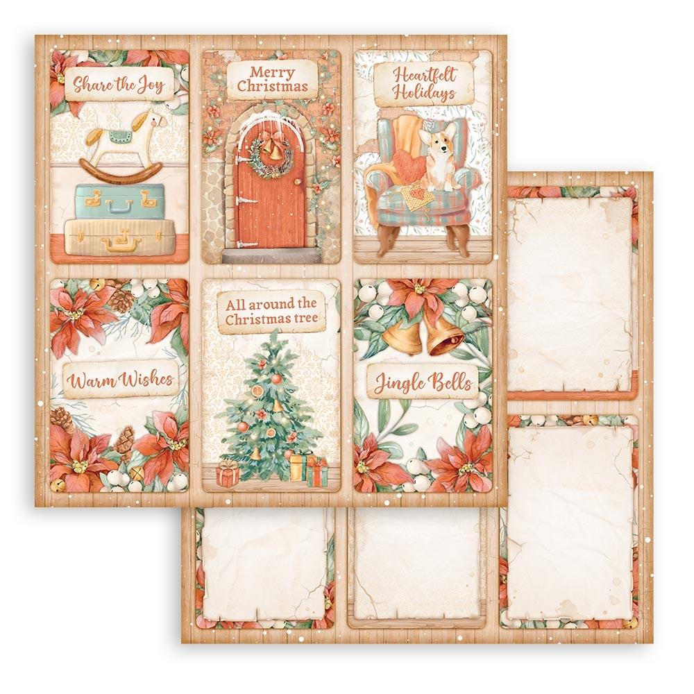 12x12 Christmas Scrapbook Paper Pad - 10 Sheets/Pkg for Holiday Cards, DIY Crafts & Gift Wrapping