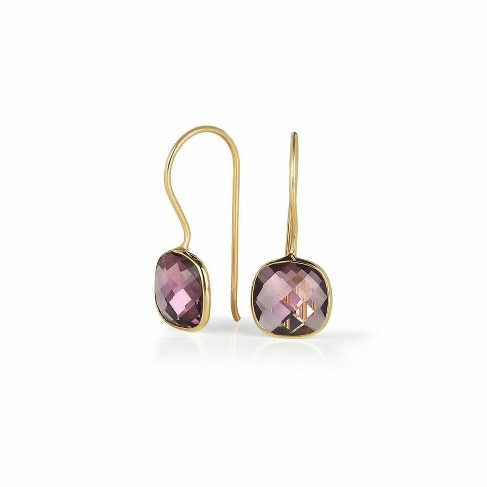 Purple Amethyst Earrings in 14K Gold - Elegant Dangle Earrings for Women | Perfect for Weddings, Parties & Special Occasions