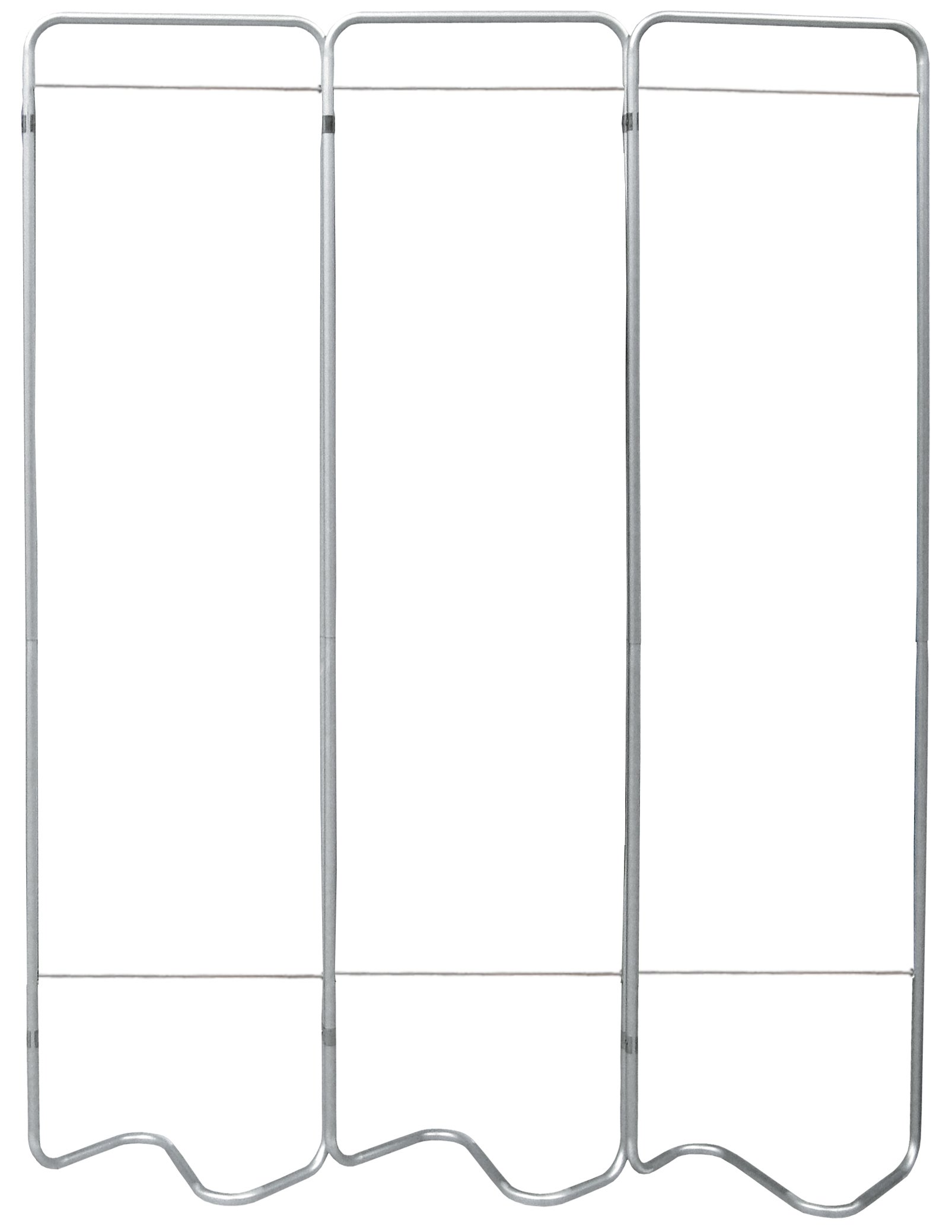 Omnimed 153053 Beamatic Privacy Screen Frame Only - Chrome Finish, 3-Section Adjustable for Office, Hospital & Home Use