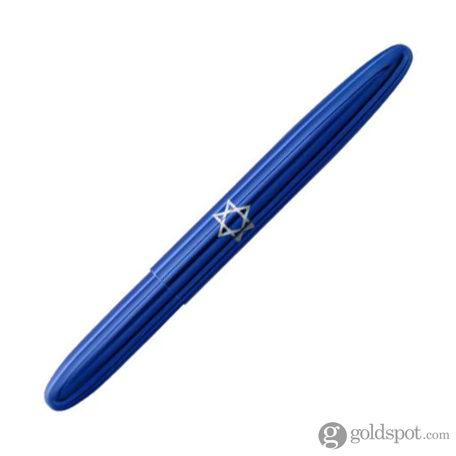 Fisher Space Pen Bullet Ballpoint Pen - Blue Moon with Star of David Design | Premium EDC Writing Pen for Office, Travel & Outdoor Use
