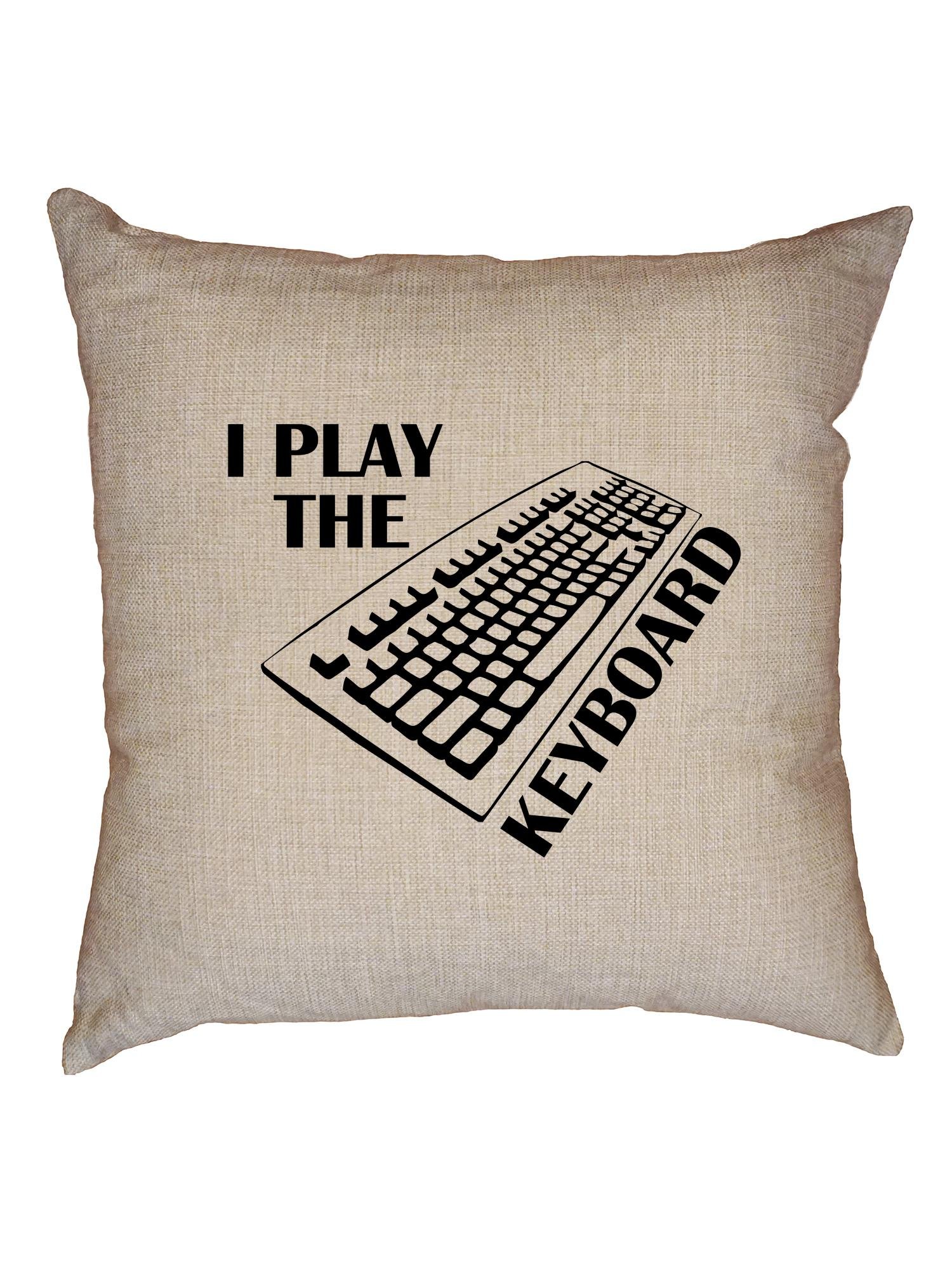 Funny IT Tech Support Keyboard Humor Decorative Linen Throw Pillow Cover with Insert - Perfect for Office Decor, Computer Geek Gifts & Gaming Room Accessories
