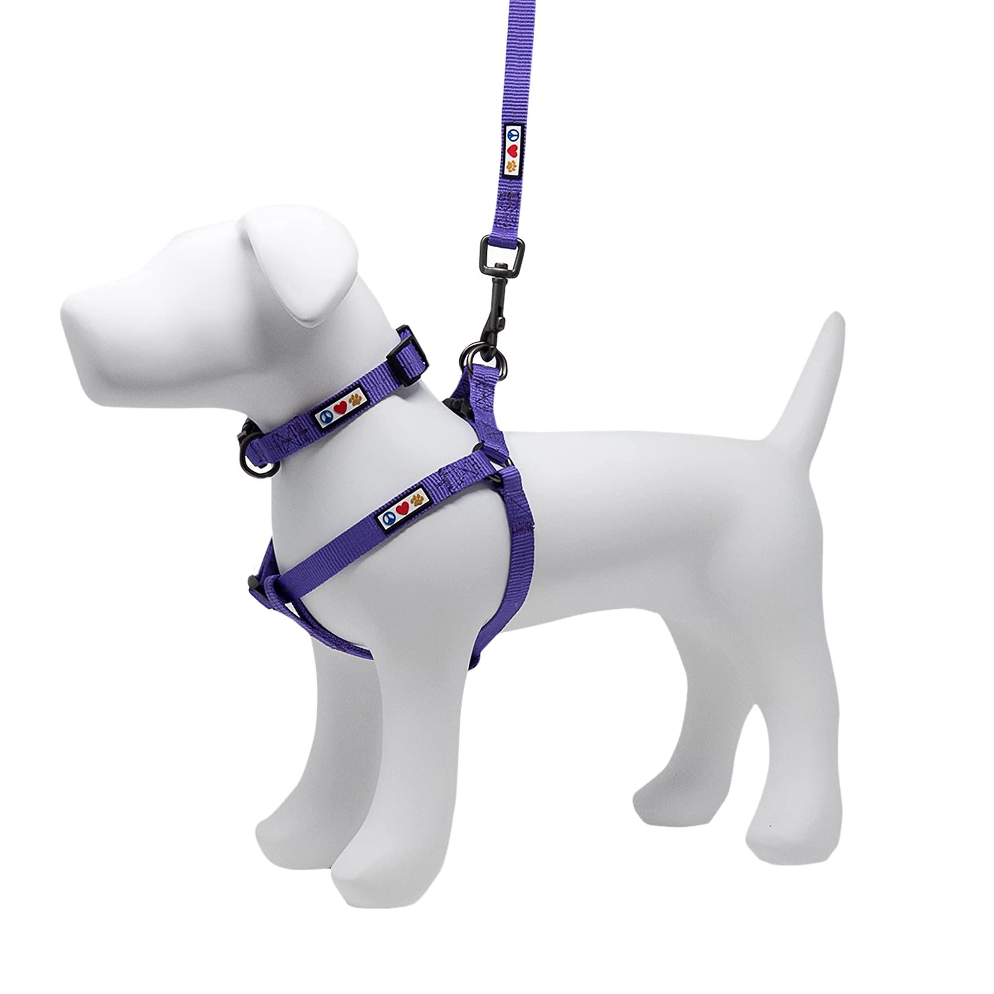 Pawtitas Small Dog Harness & Collar Set with 6ft Leash - Purple Value Bundle for Small Dogs | Perfect for Walking, Training & Outdoor Adventures
